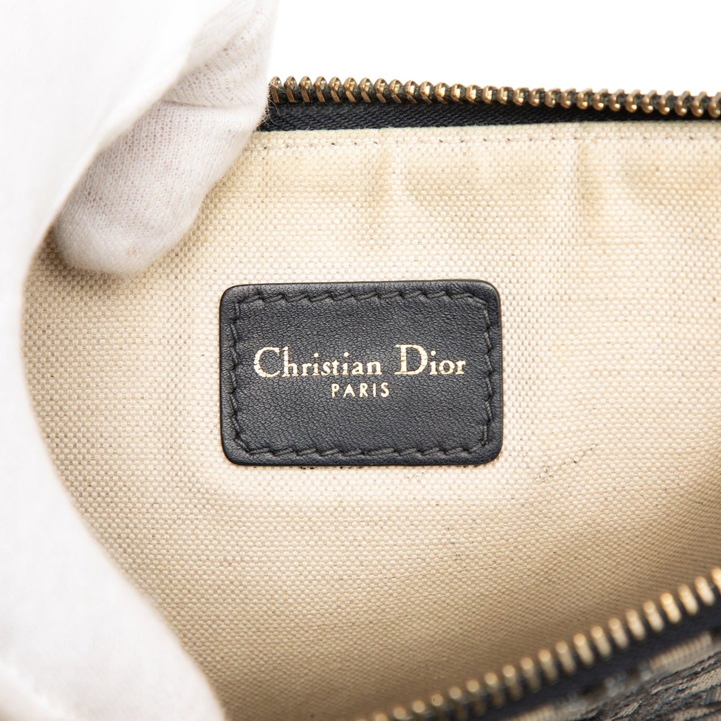 Blue Dior Oblique Canvas Clutch