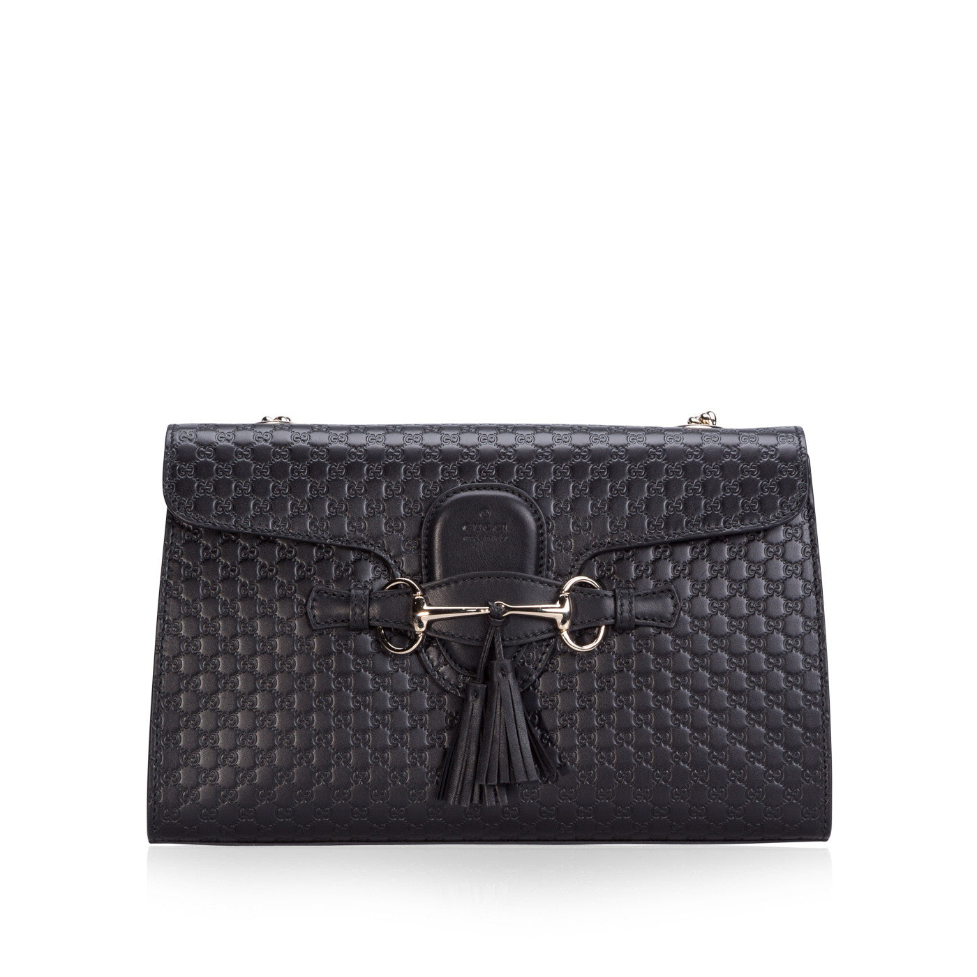 Gucci Monogram Chain Leather Shoulder Bag