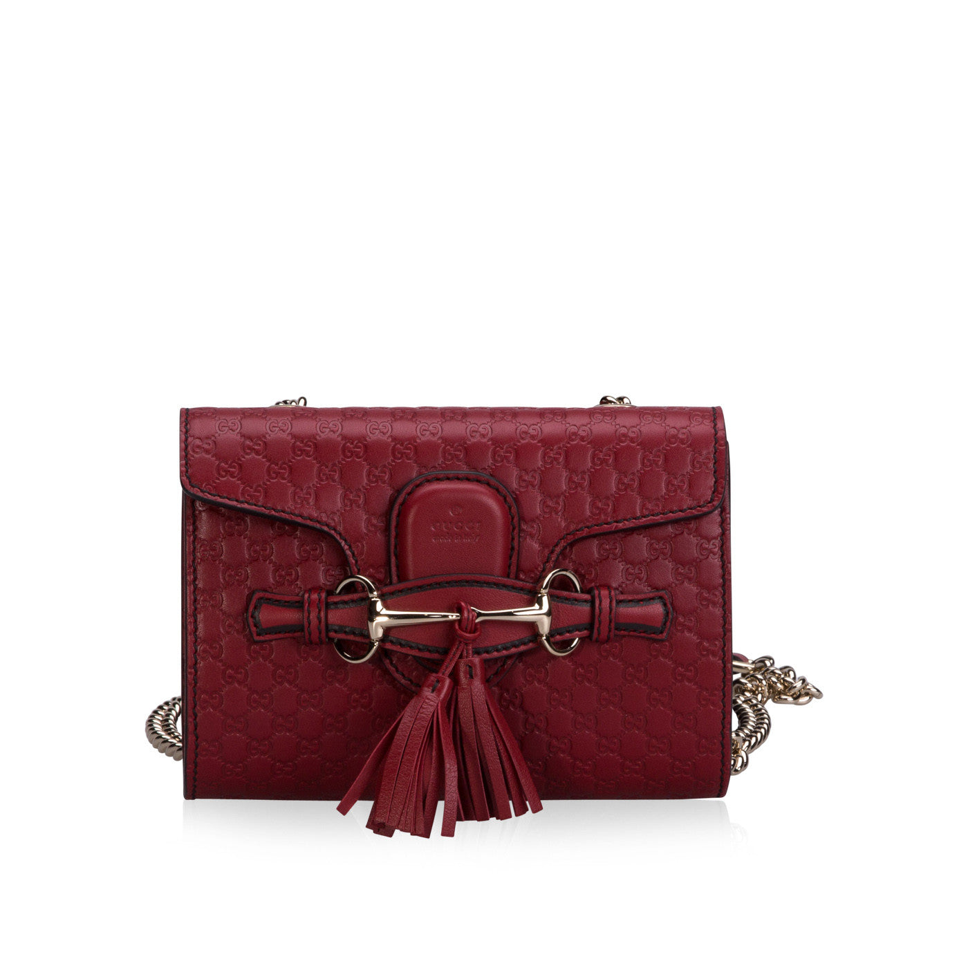 Gucci Monogram Chain Leather Shoulder Bag