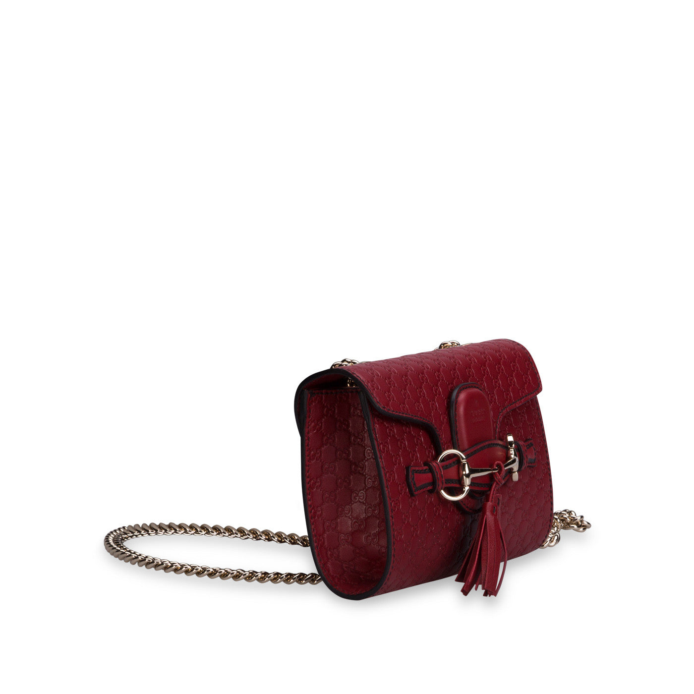 Gucci Monogram Chain Leather Shoulder Bag