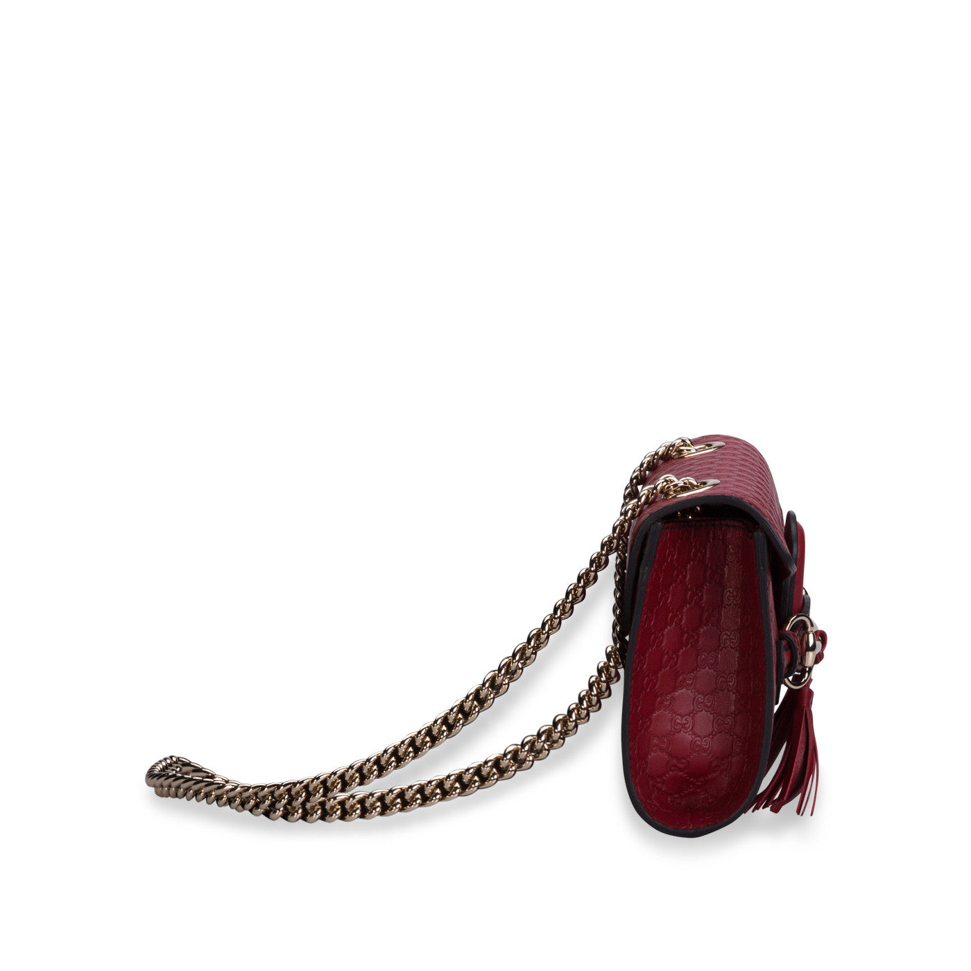 Gucci Monogram Chain Leather Shoulder Bag