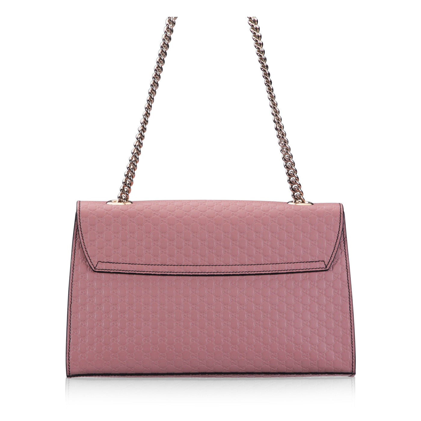 Gucci Monogram Chain Leather Shoulder Bag