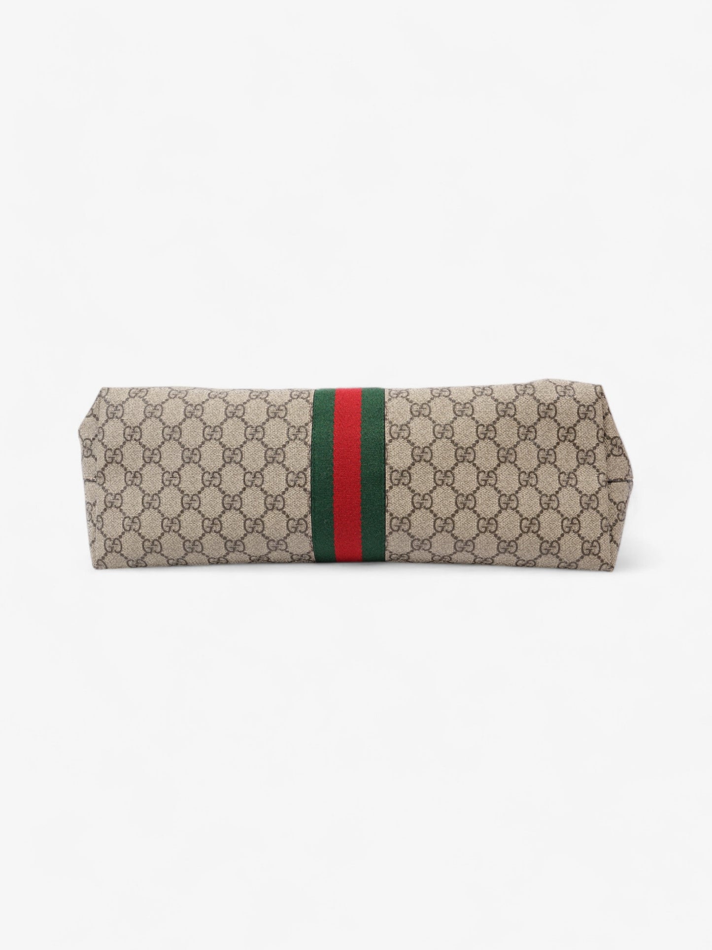 Gucci Ophelia Tote GG Supreme / Brown / Green Coated Canvas Medium