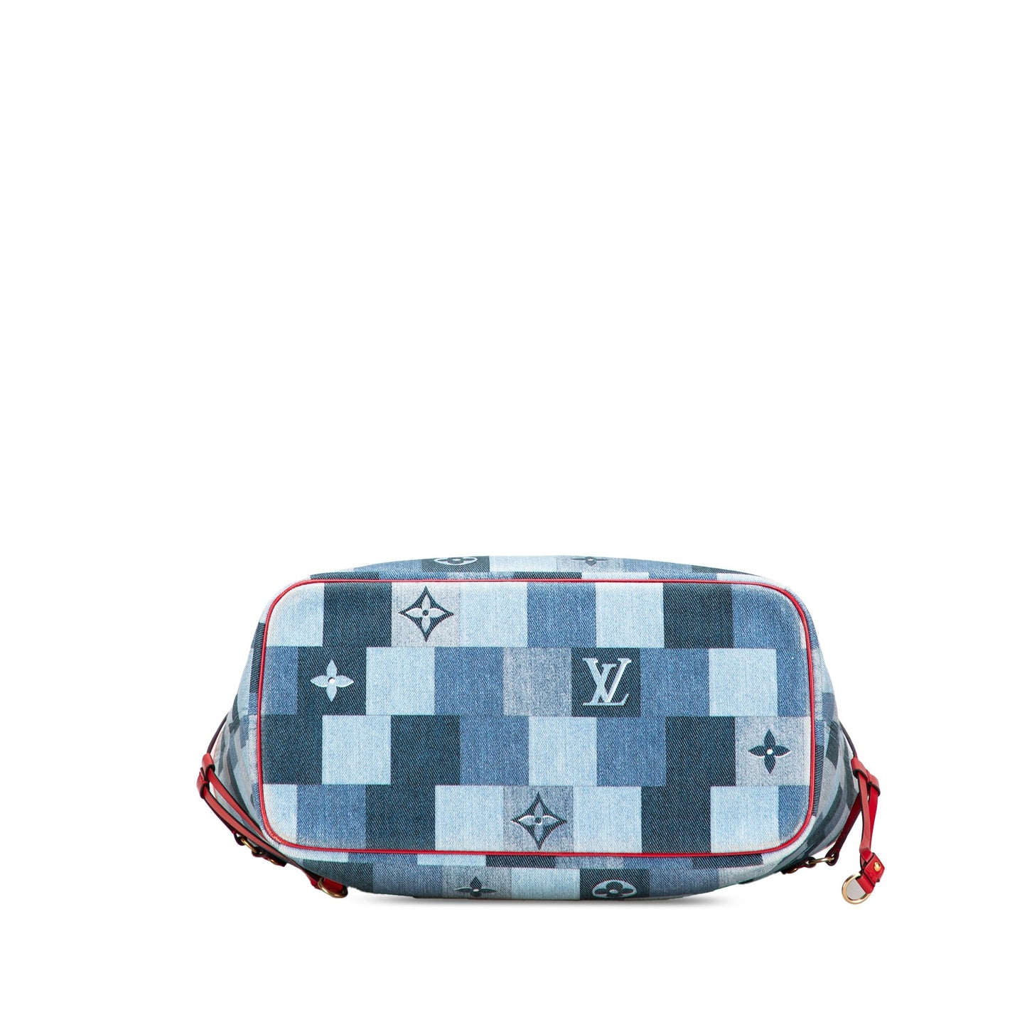 Blue Louis Vuitton Monogram Denim Patchwork Neverfull MM Tote Bag