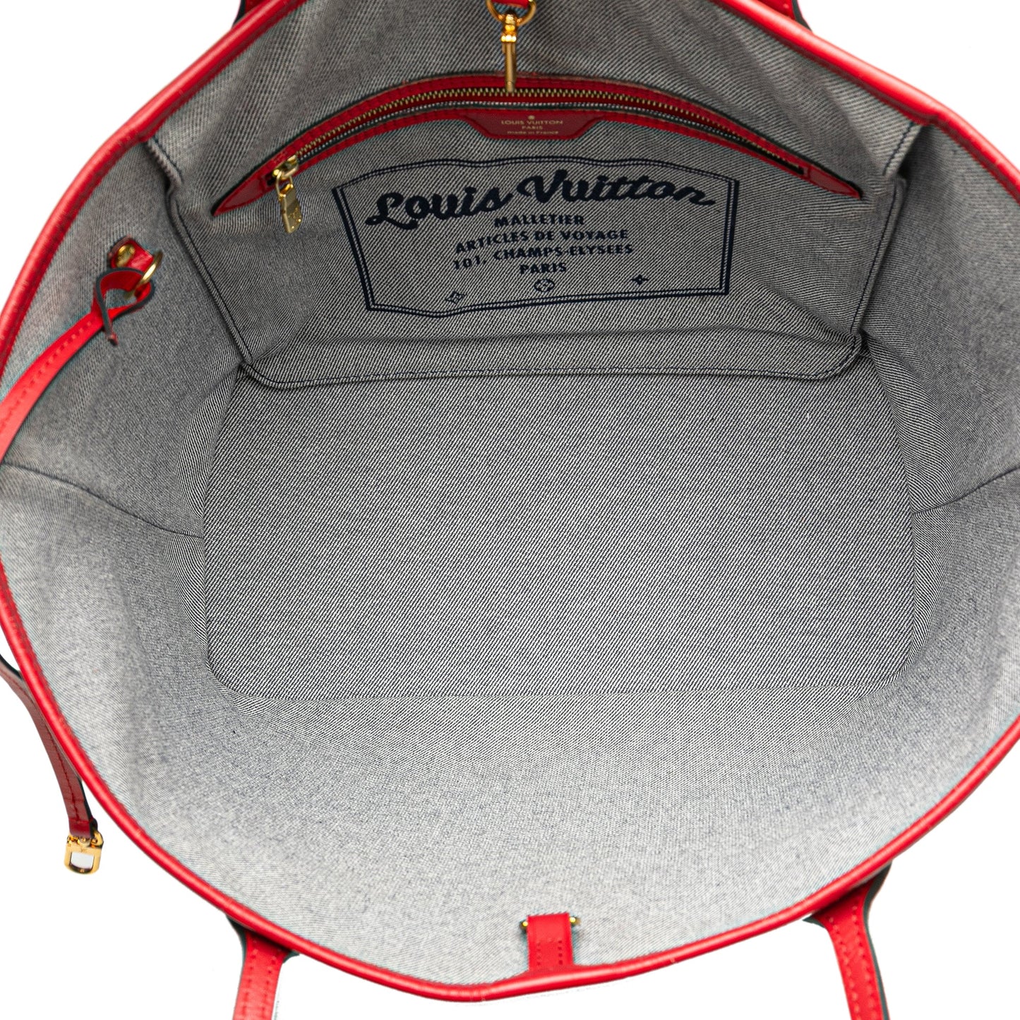 Blue Louis Vuitton Monogram Denim Patchwork Neverfull MM Tote Bag