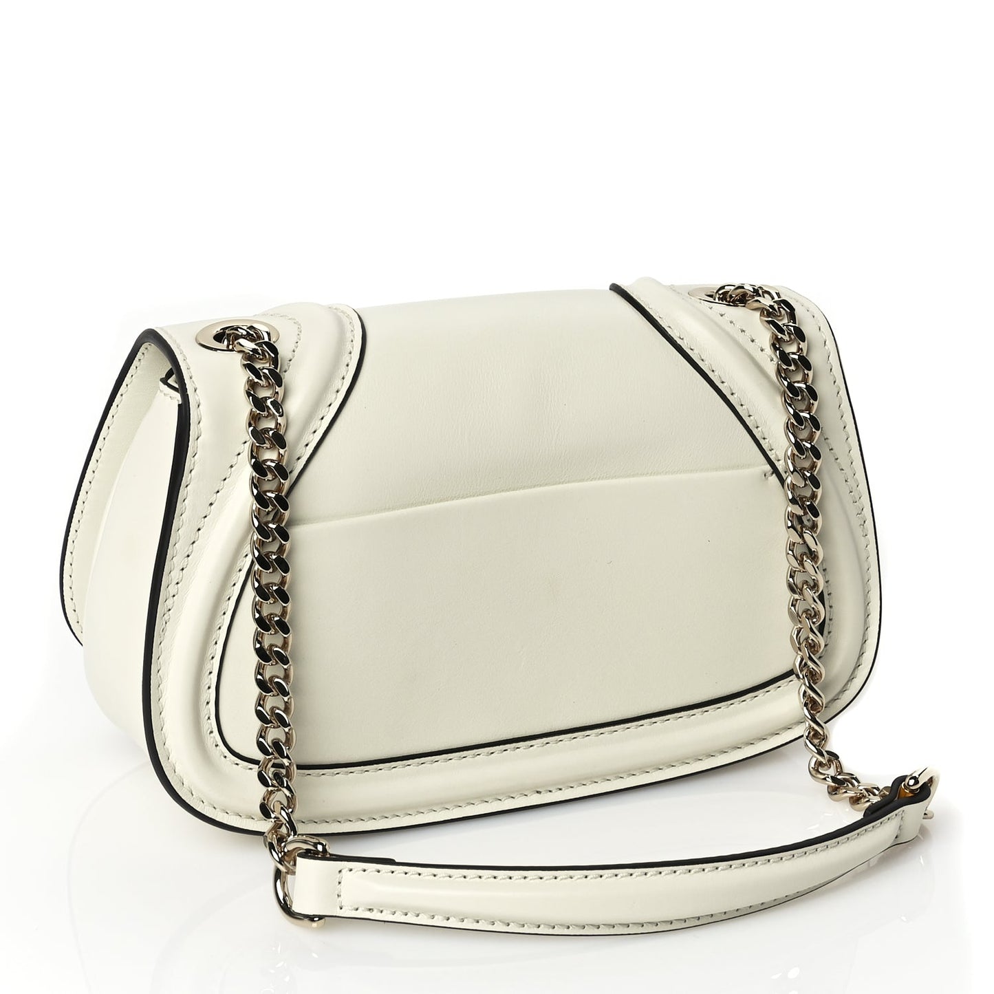 Gucci Calfskin Blondie Small Shoulder Bag Mystic White