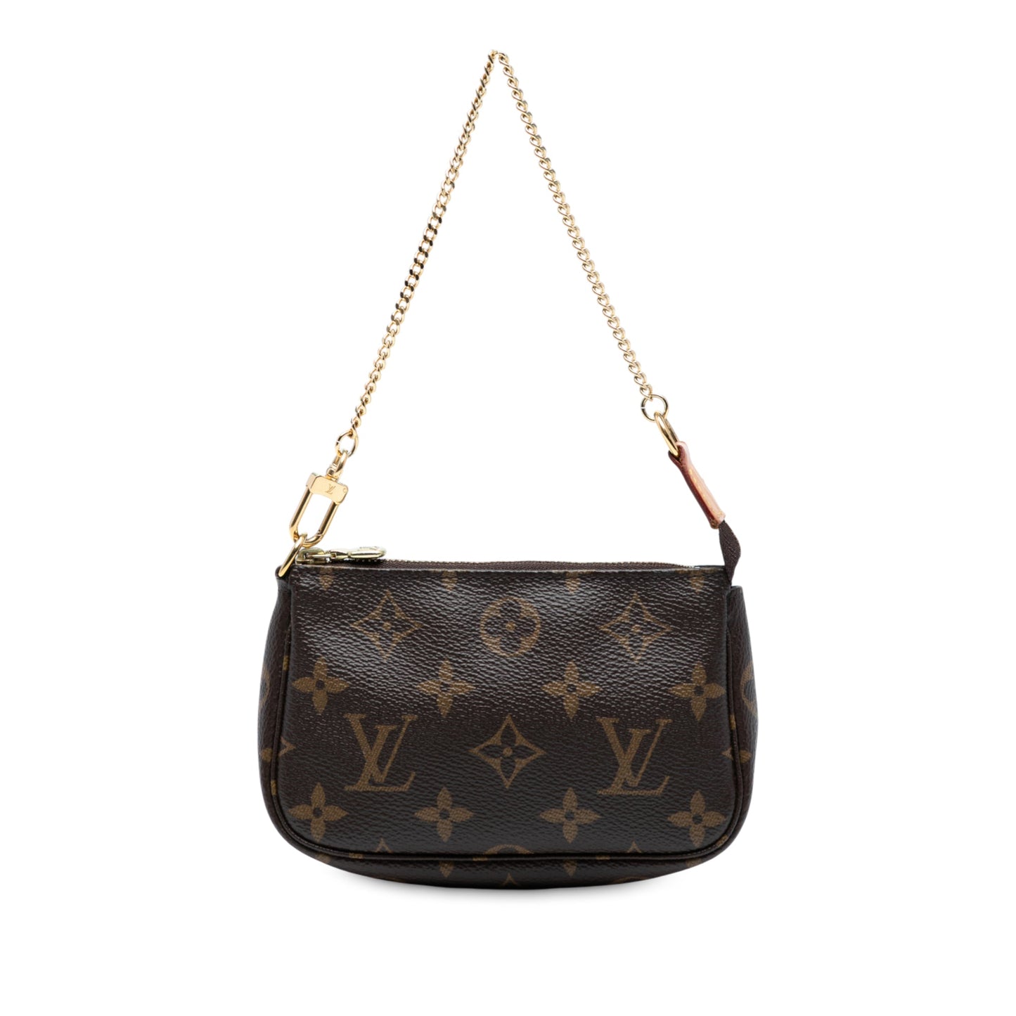 Brown Louis Vuitton Monogram Mini Pochette Accessoires Handbag