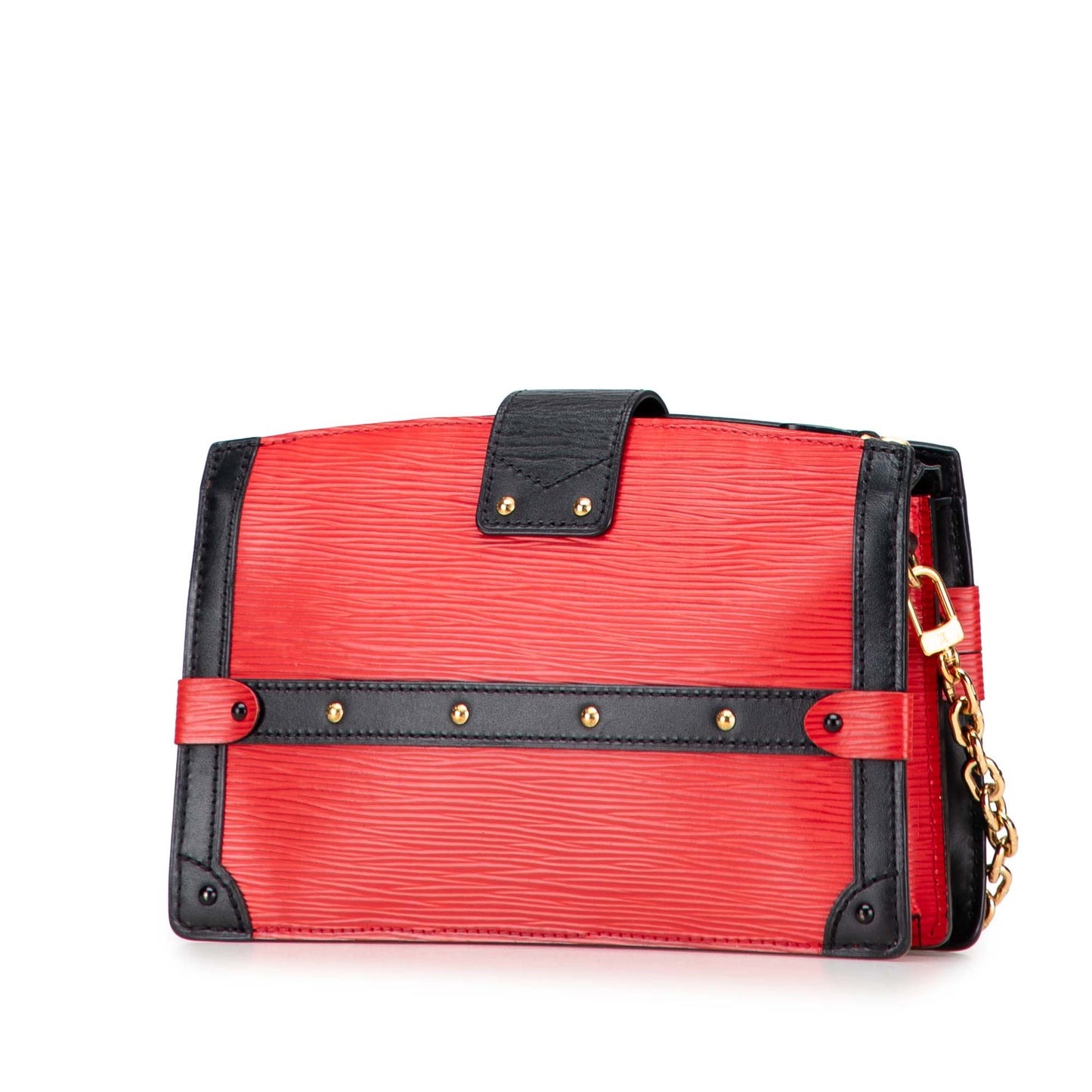Red Louis Vuitton Epi Trunk Clutch Crossbody Bag