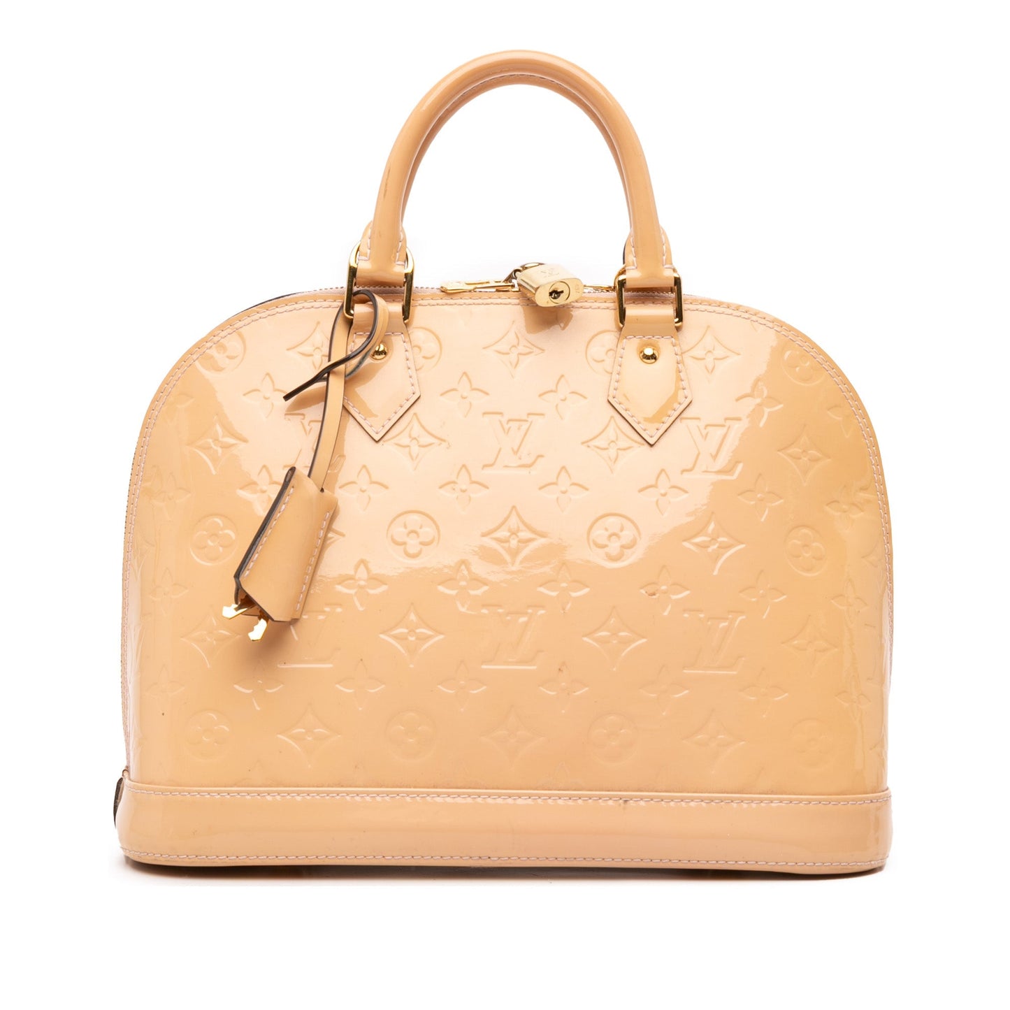 Brown Louis Vuitton Monogram Vernis Alma PM Handbag