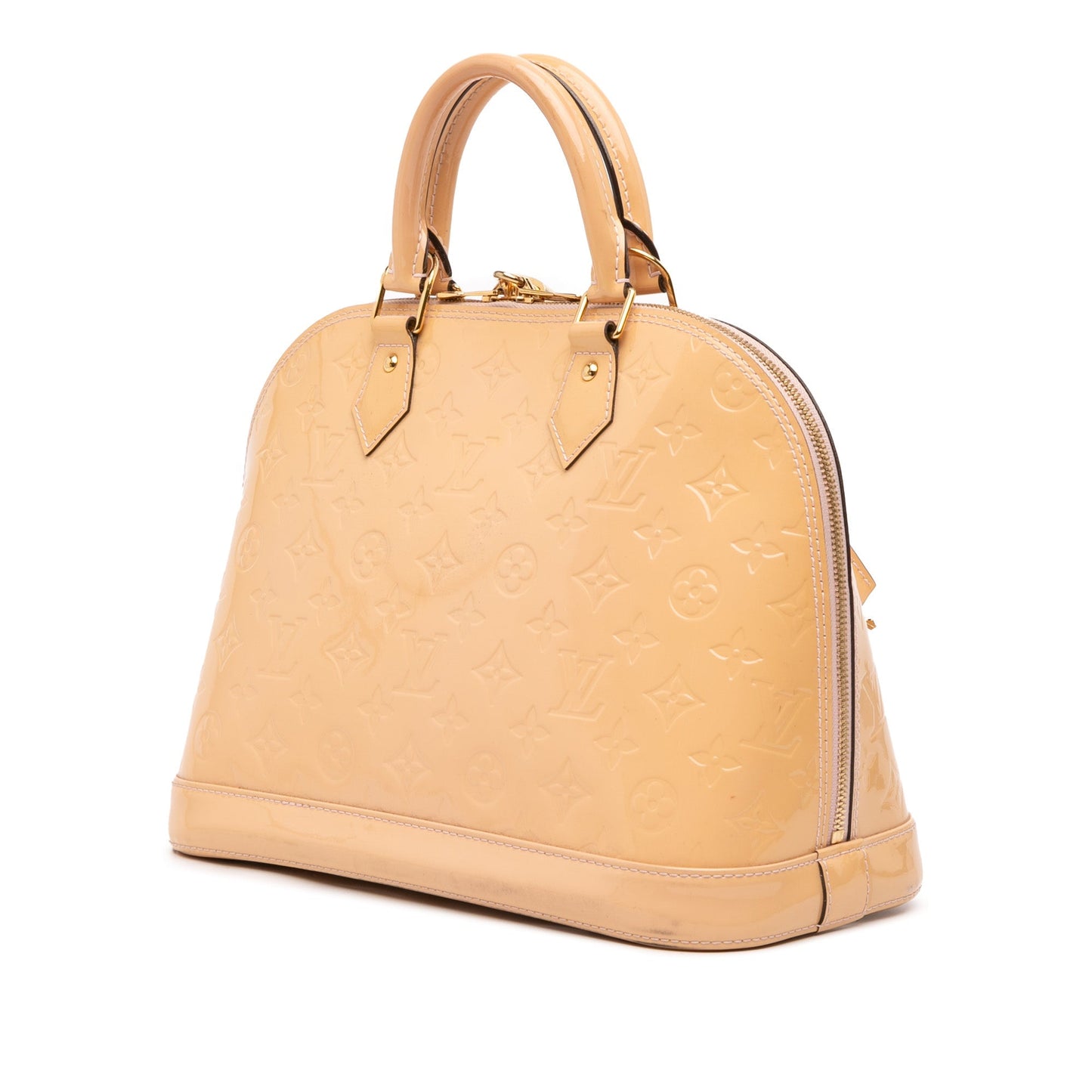 Brown Louis Vuitton Monogram Vernis Alma PM Handbag