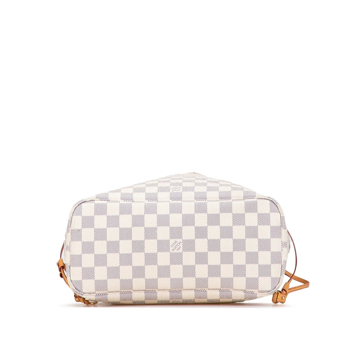 White Louis Vuitton Damier Azur Neverfull PM Tote Bag