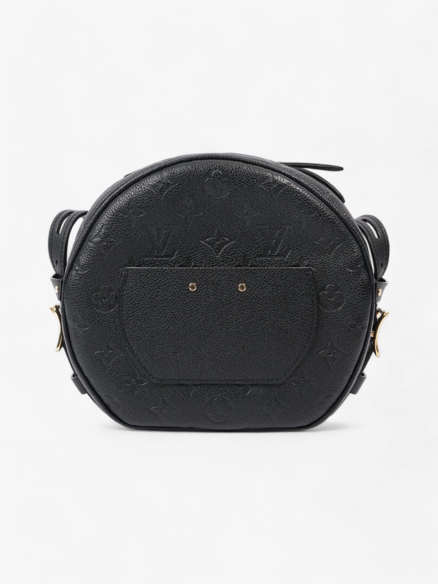 Louis Vuitton Boite Chapeau Souple Black Empreinte Leather MM