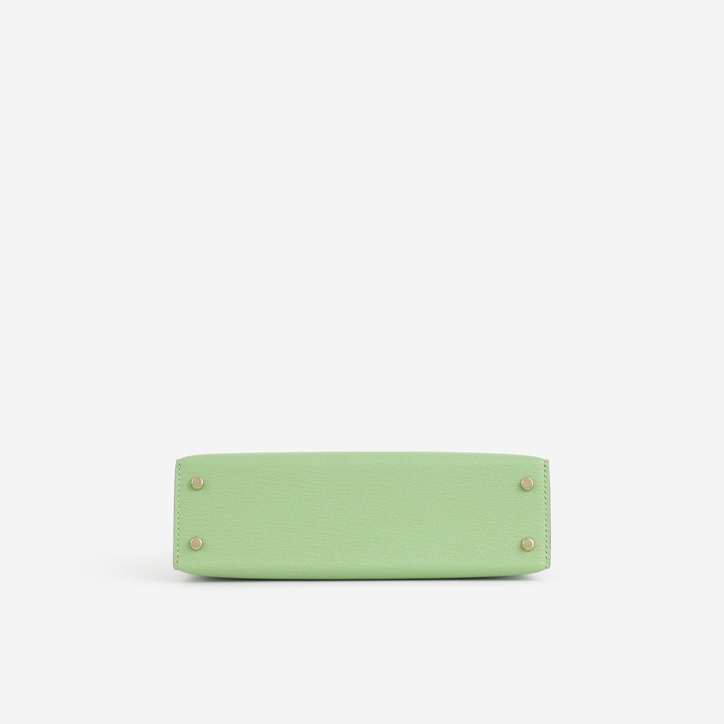 Hermès HSS Mini Kelly 20 - Vert Criquet / Craie Chevre | Permabrass Hardware