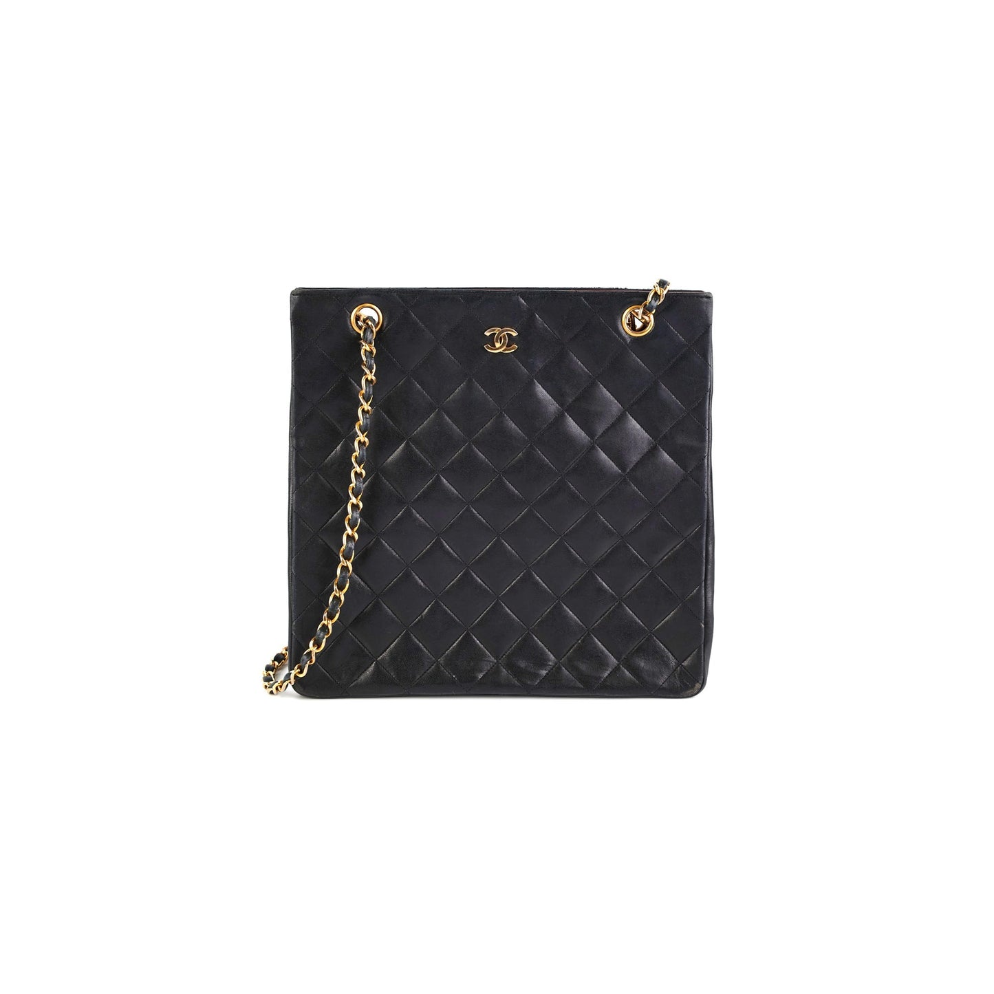 Chanel  CC Locket Chain Tote Bag Black