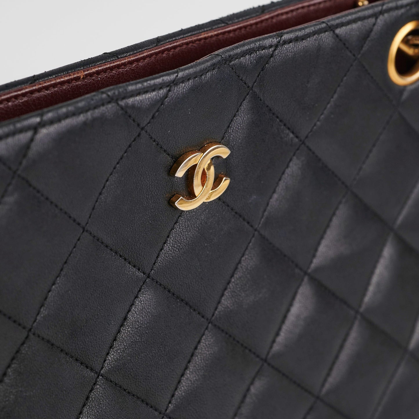 Chanel  CC Locket Chain Tote Bag Black