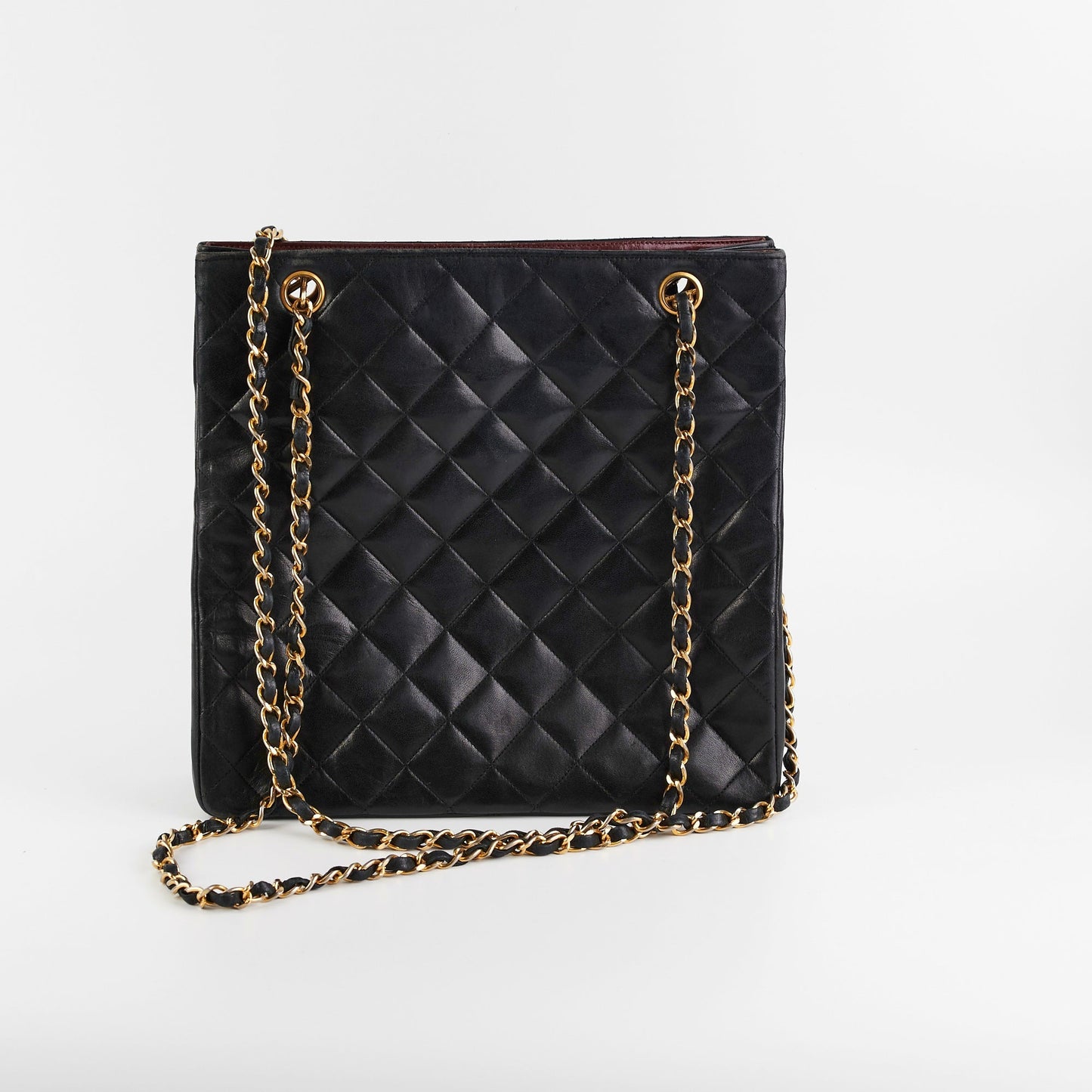 Chanel  CC Locket Chain Tote Bag Black