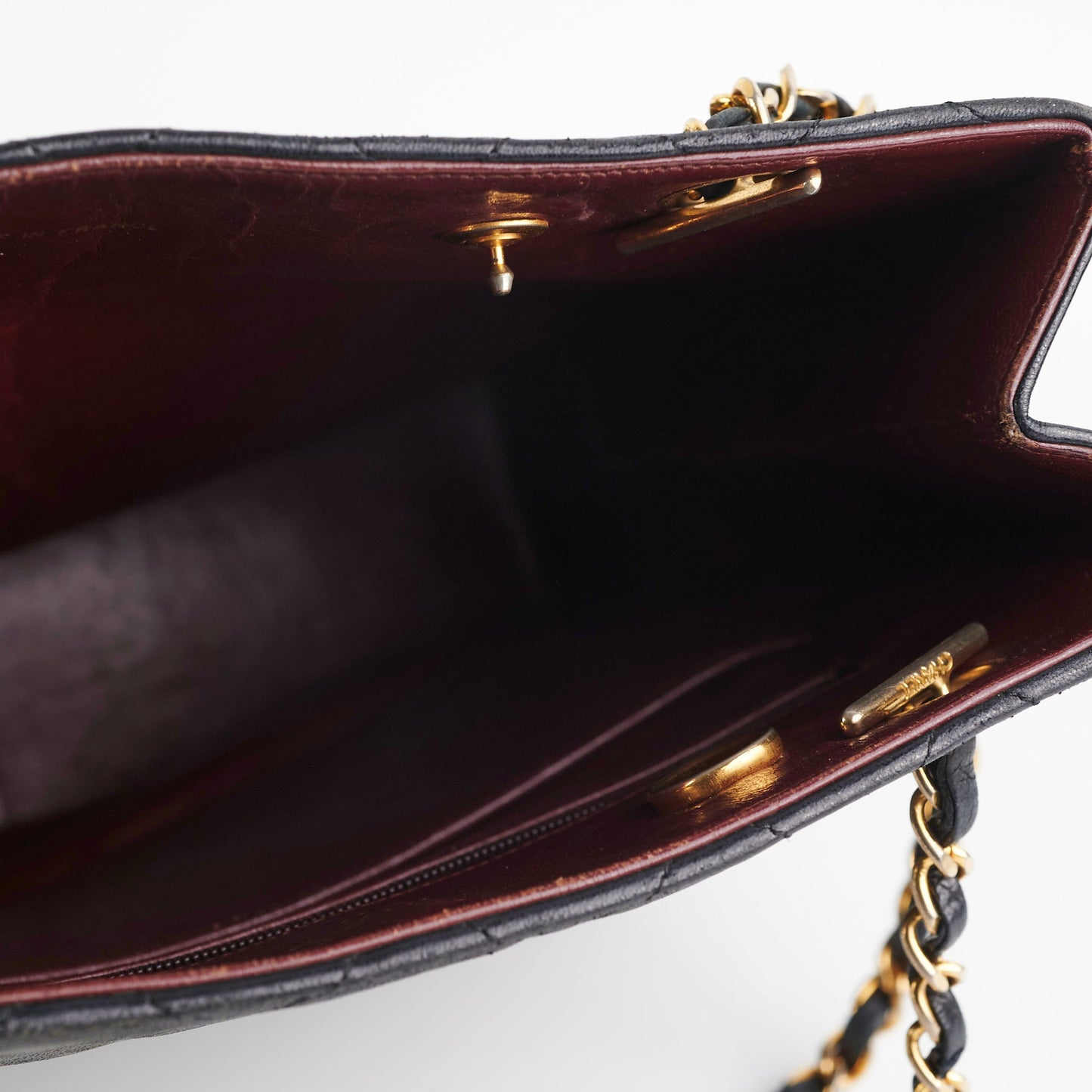 Chanel  CC Locket Chain Tote Bag Black