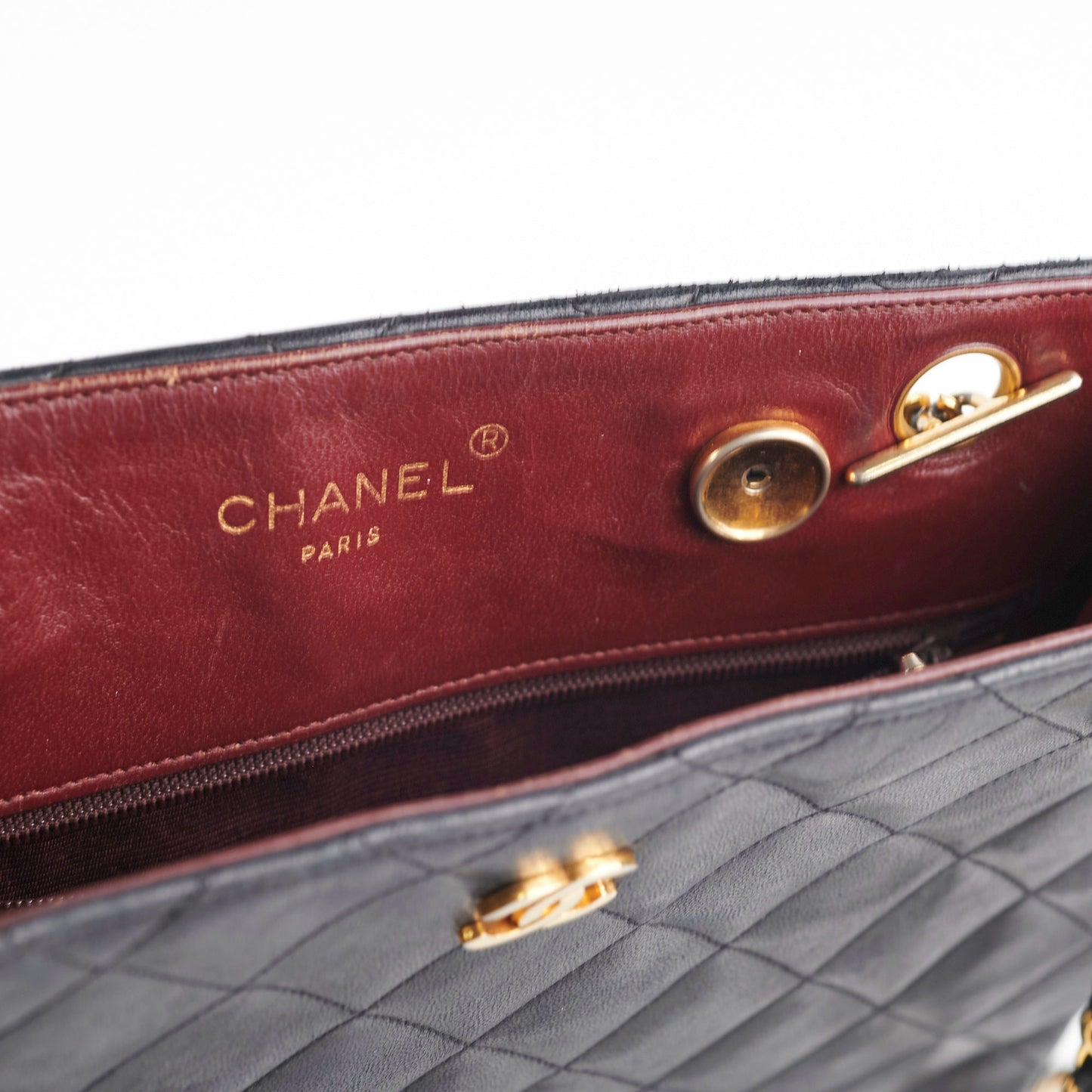 Chanel  CC Locket Chain Tote Bag Black