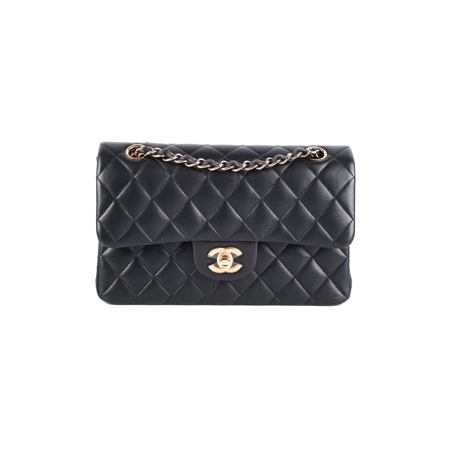 Chanel Classic Flap Small Rose Gold - Microchipped