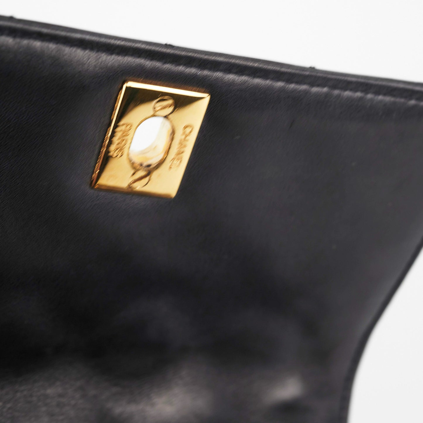Chanel  Square Mini Black Lambskin Belt Bag Size 70