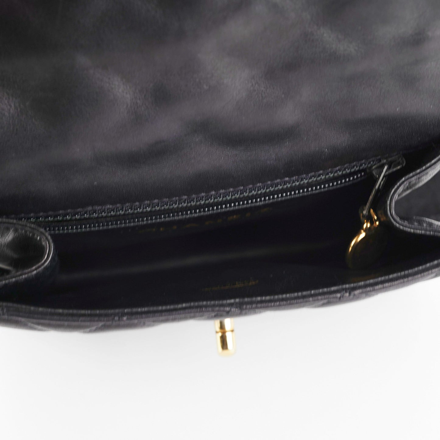 Chanel  Square Mini Black Lambskin Belt Bag Size 70