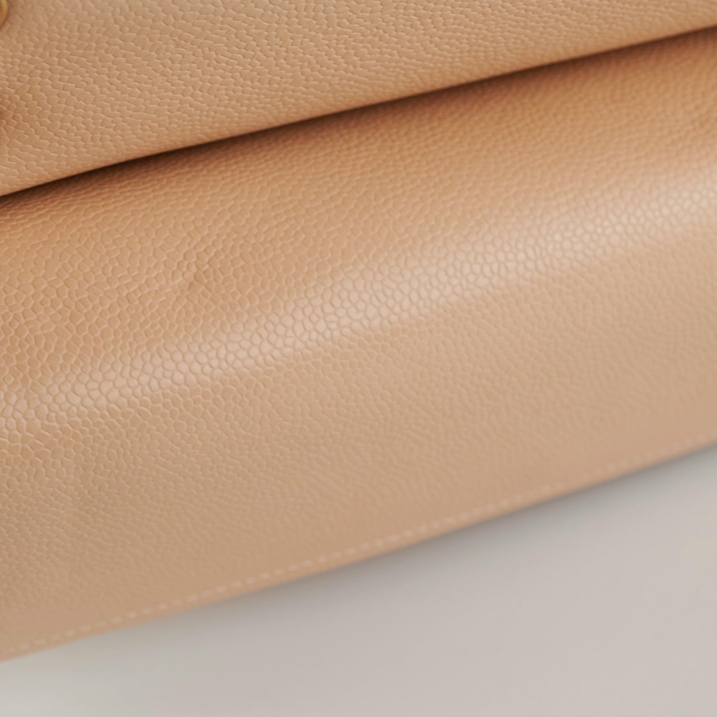 Chanel Classic Double Flap Jumbo Beige Caviar Bag