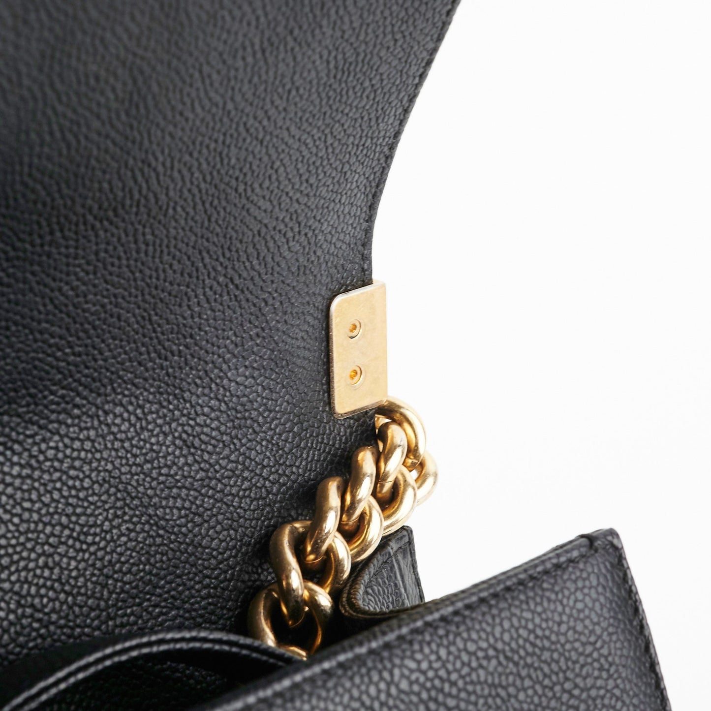 Chanel Caviar Old Medium Boy Black