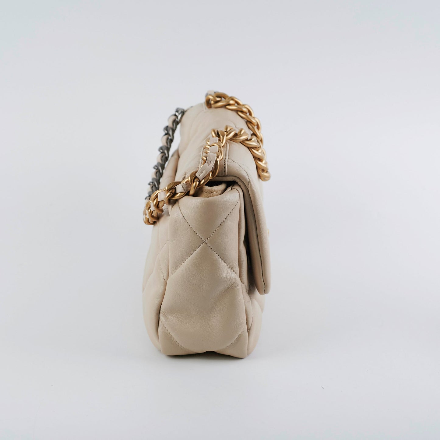 Chanel 19 Small Beige Crossbody Bag