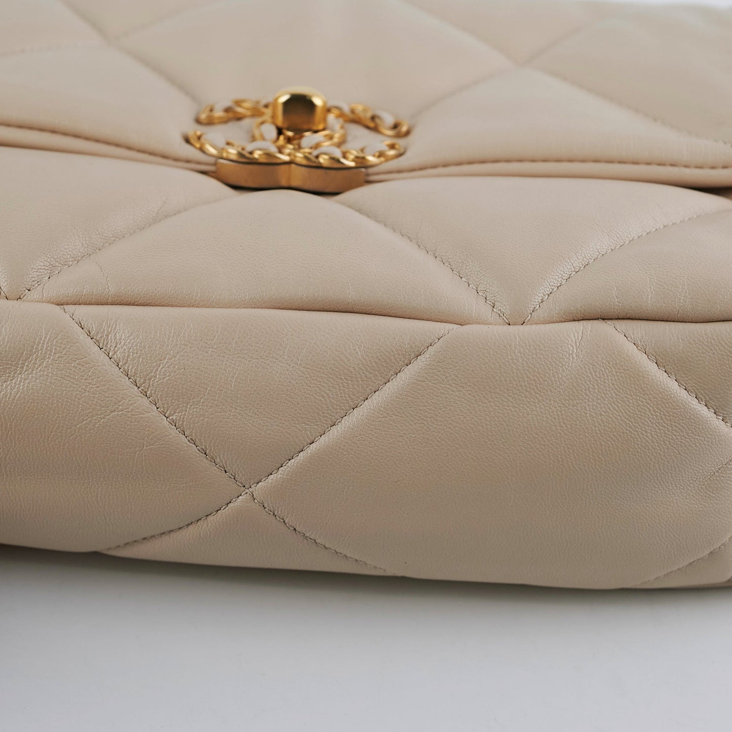 Chanel 19 Small Beige Crossbody Bag
