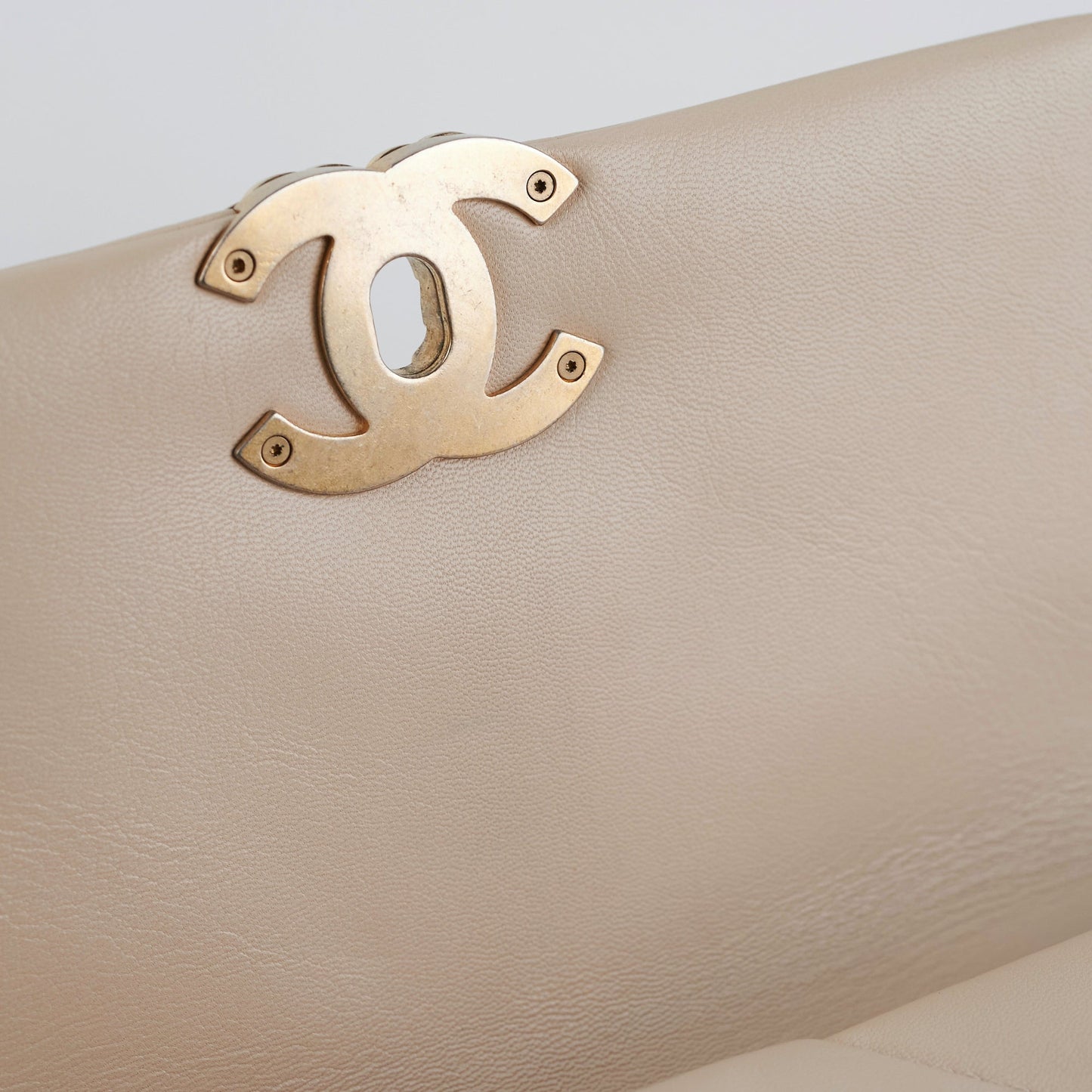 Chanel 19 Small Beige Crossbody Bag