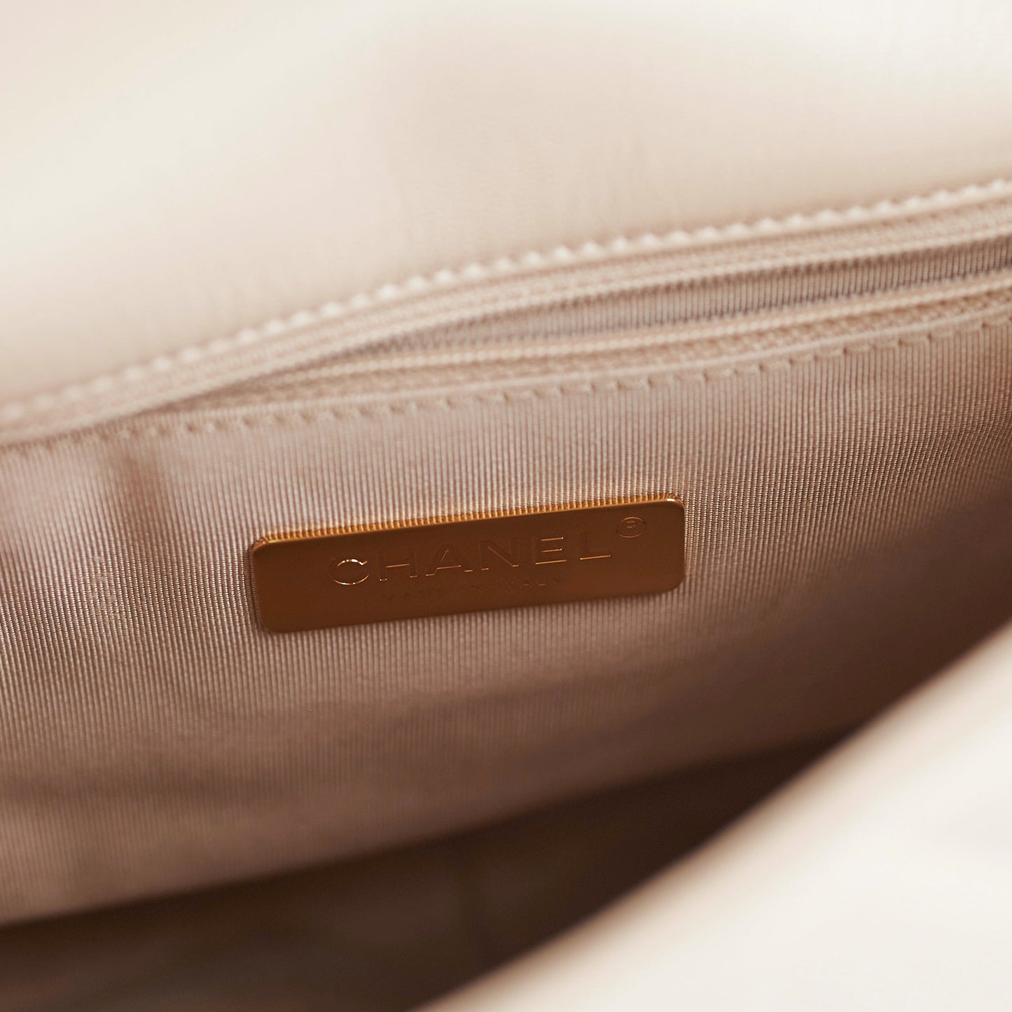Chanel 19 Small Beige Crossbody Bag
