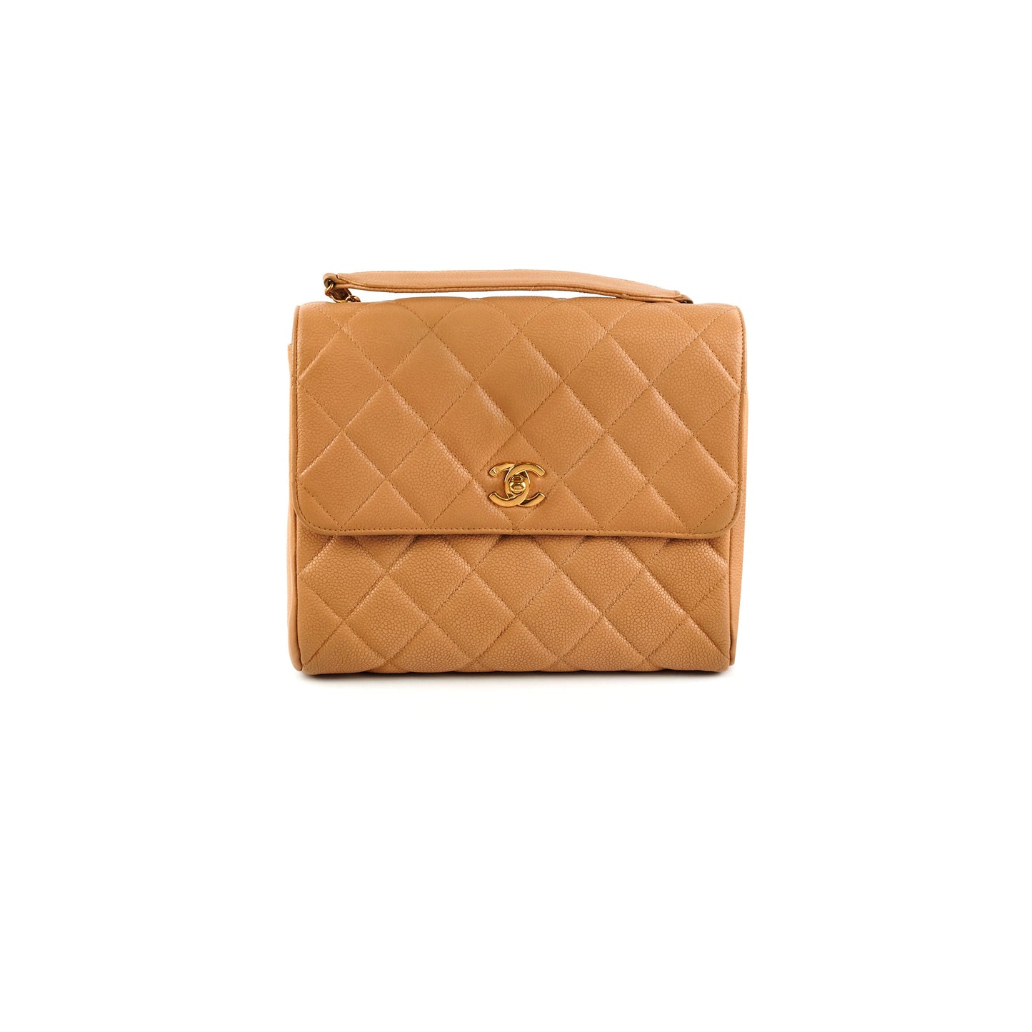 Chanel  Square Caviar Beige Bag