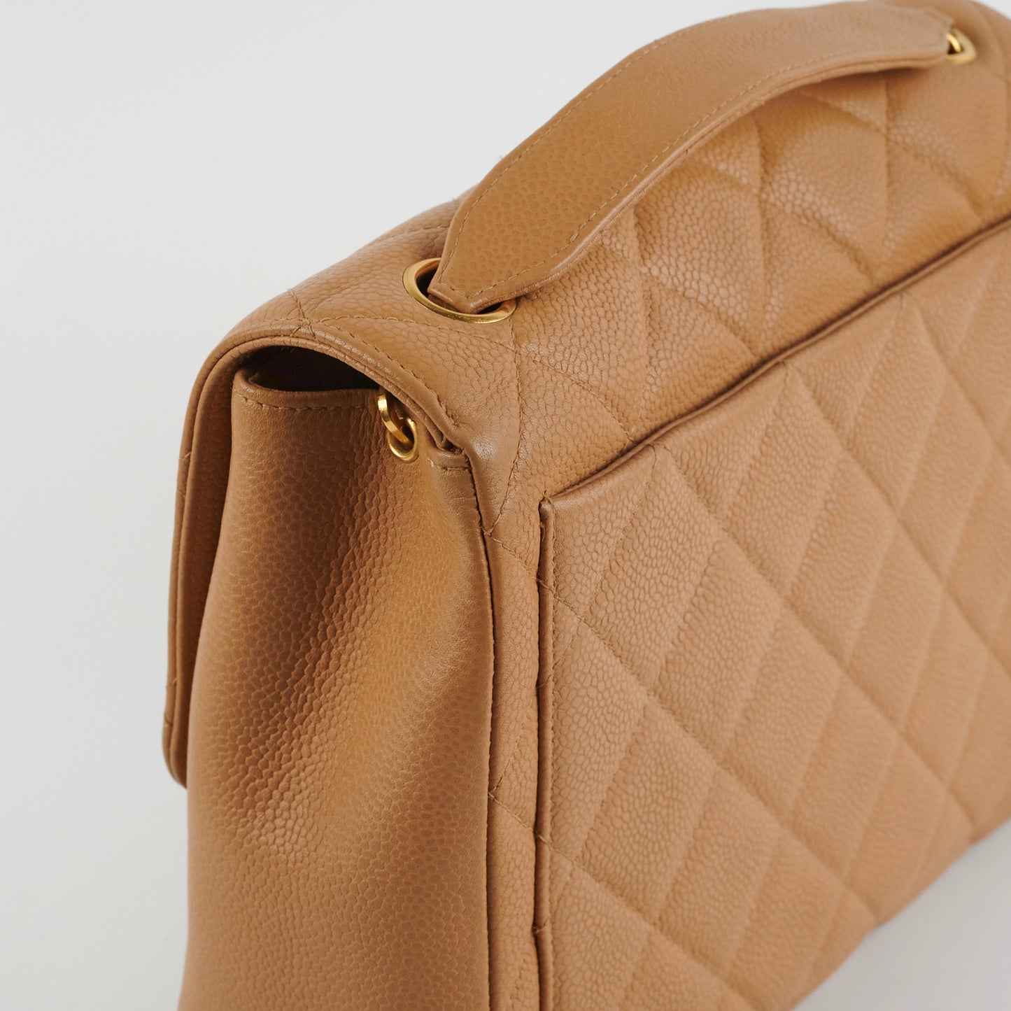 Chanel  Square Caviar Beige Bag