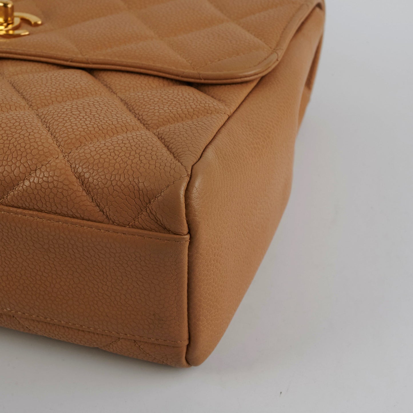 Chanel  Square Caviar Beige Bag