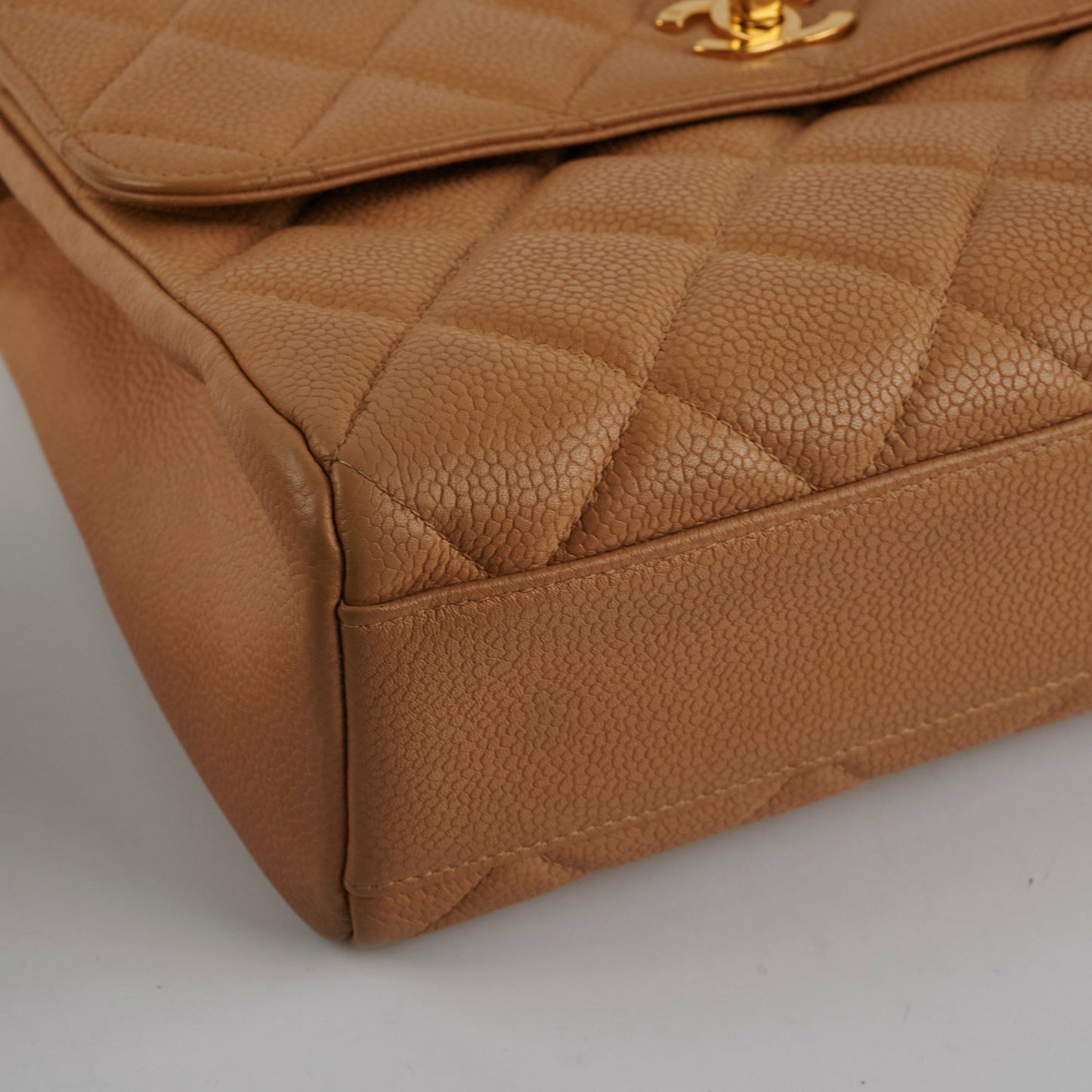 Chanel  Square Caviar Beige Bag