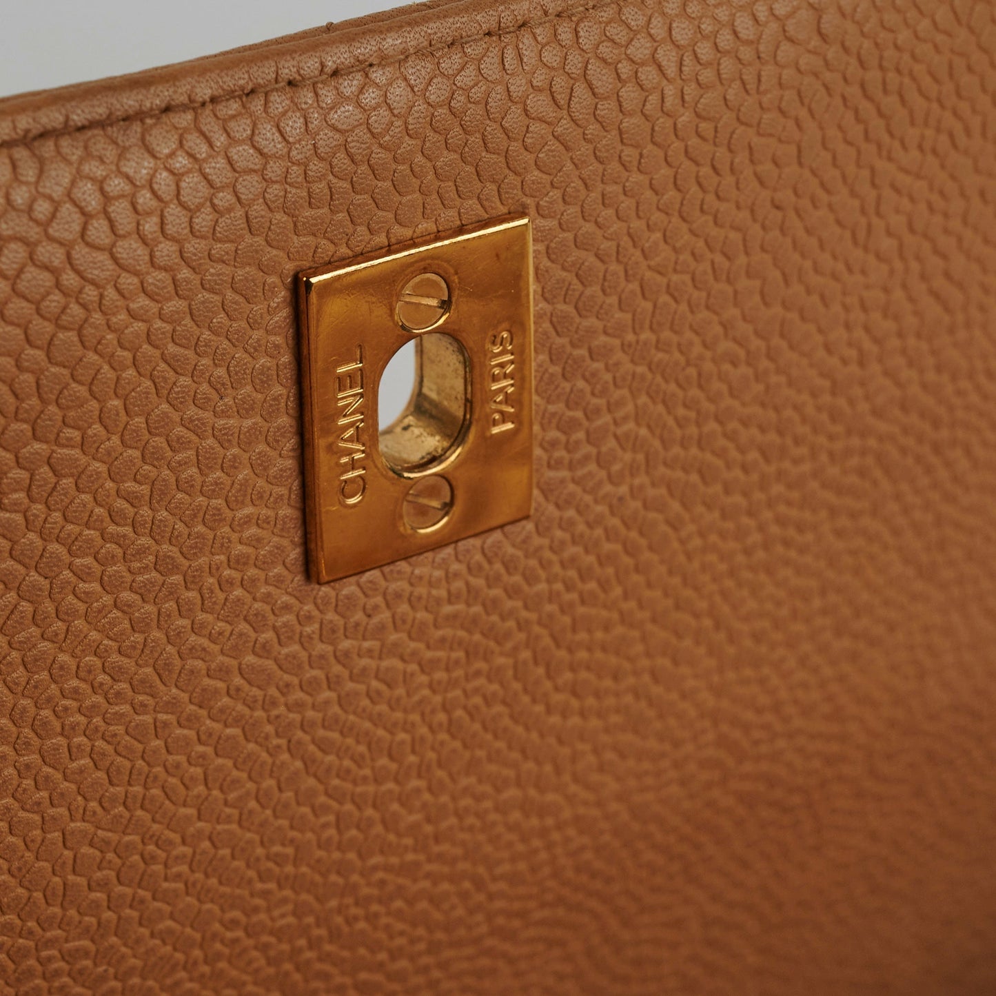 Chanel  Square Caviar Beige Bag