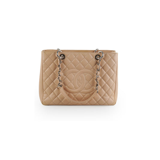 Chanel Grand Shopping Tote (GST) Beige Clair Caviar