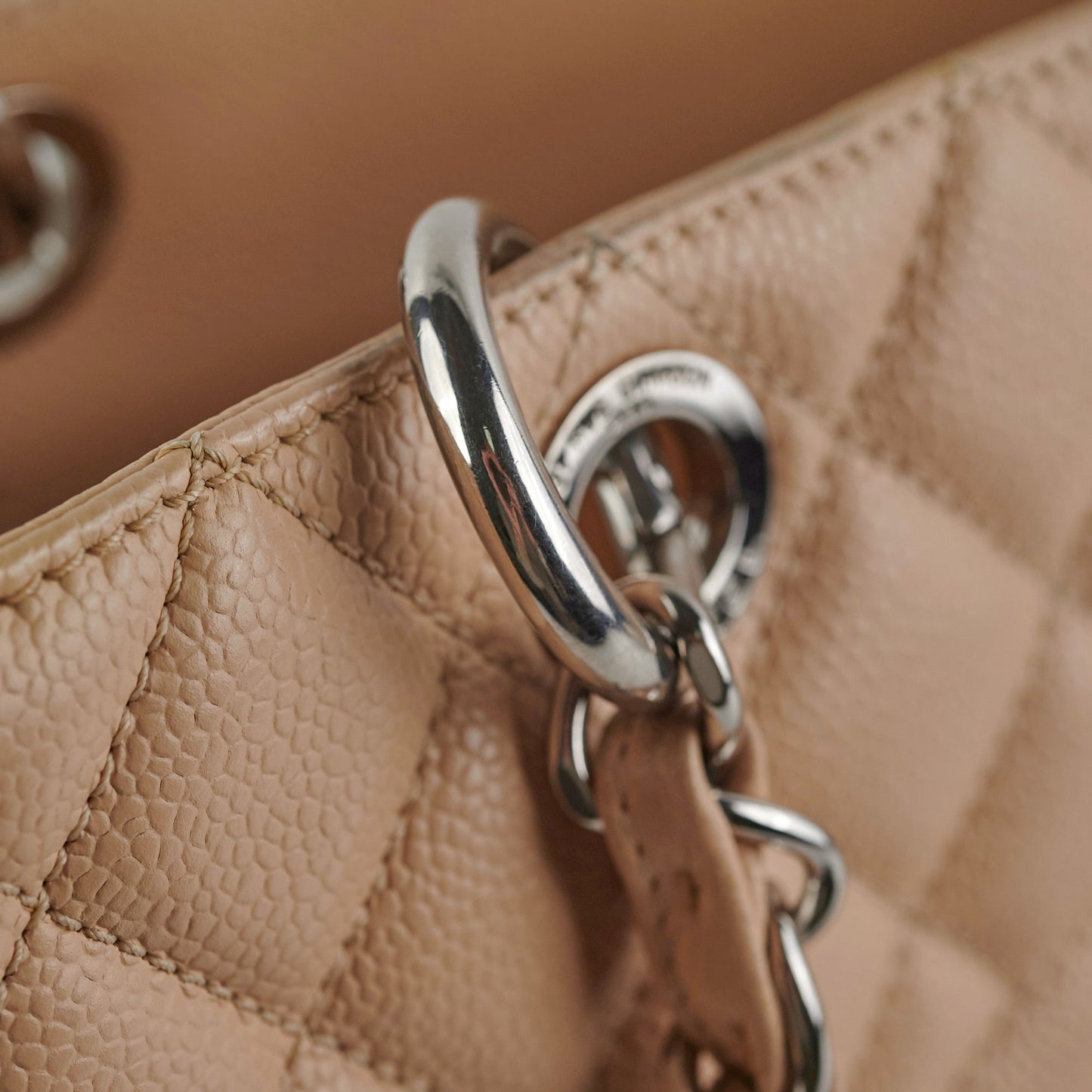 Chanel Grand Shopping Tote (GST) Beige Clair Caviar