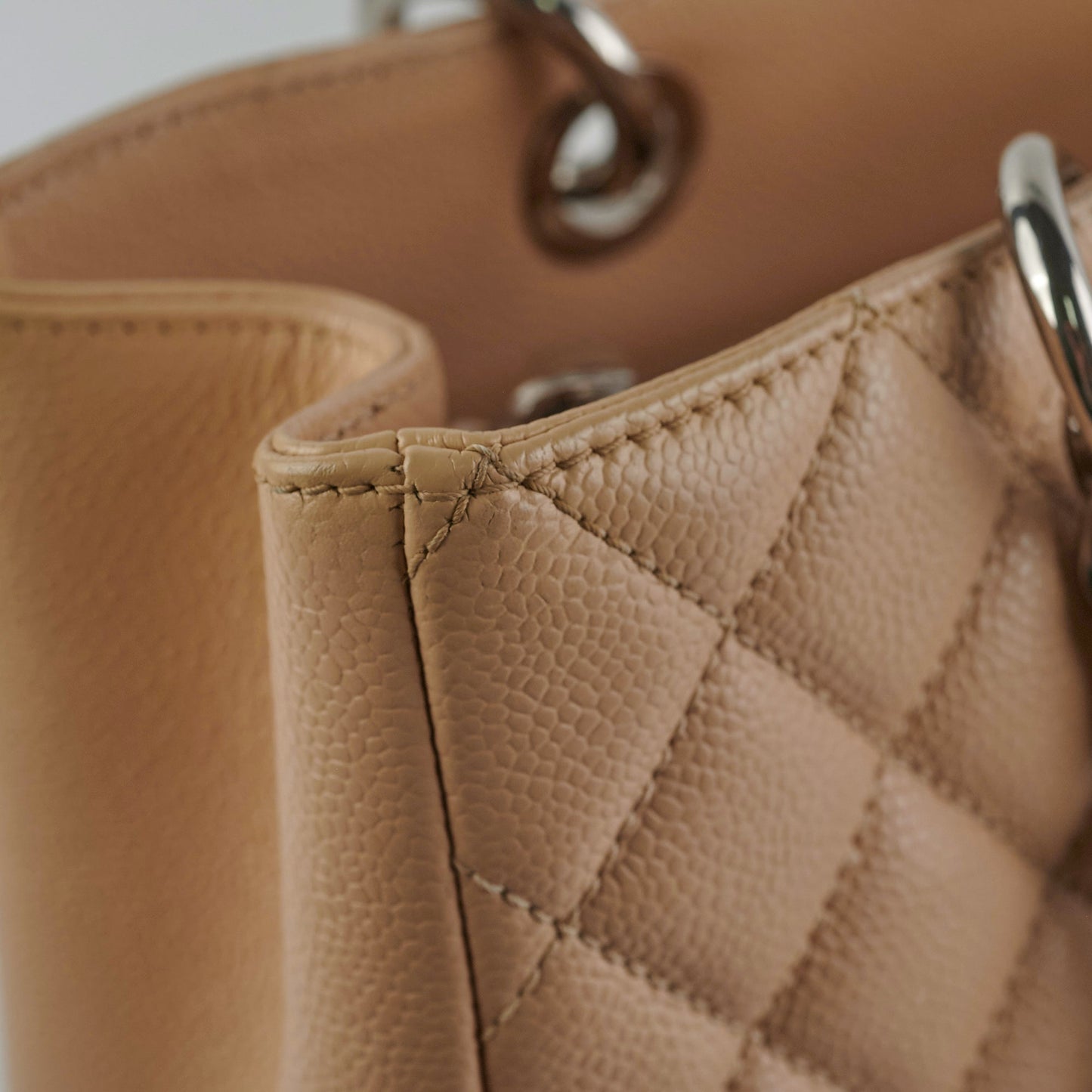 Chanel Grand Shopping Tote (GST) Beige Clair Caviar