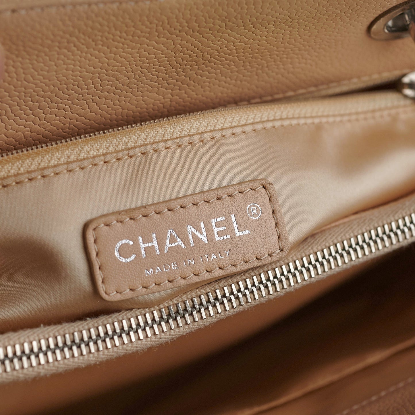 Chanel Grand Shopping Tote (GST) Beige Clair Caviar