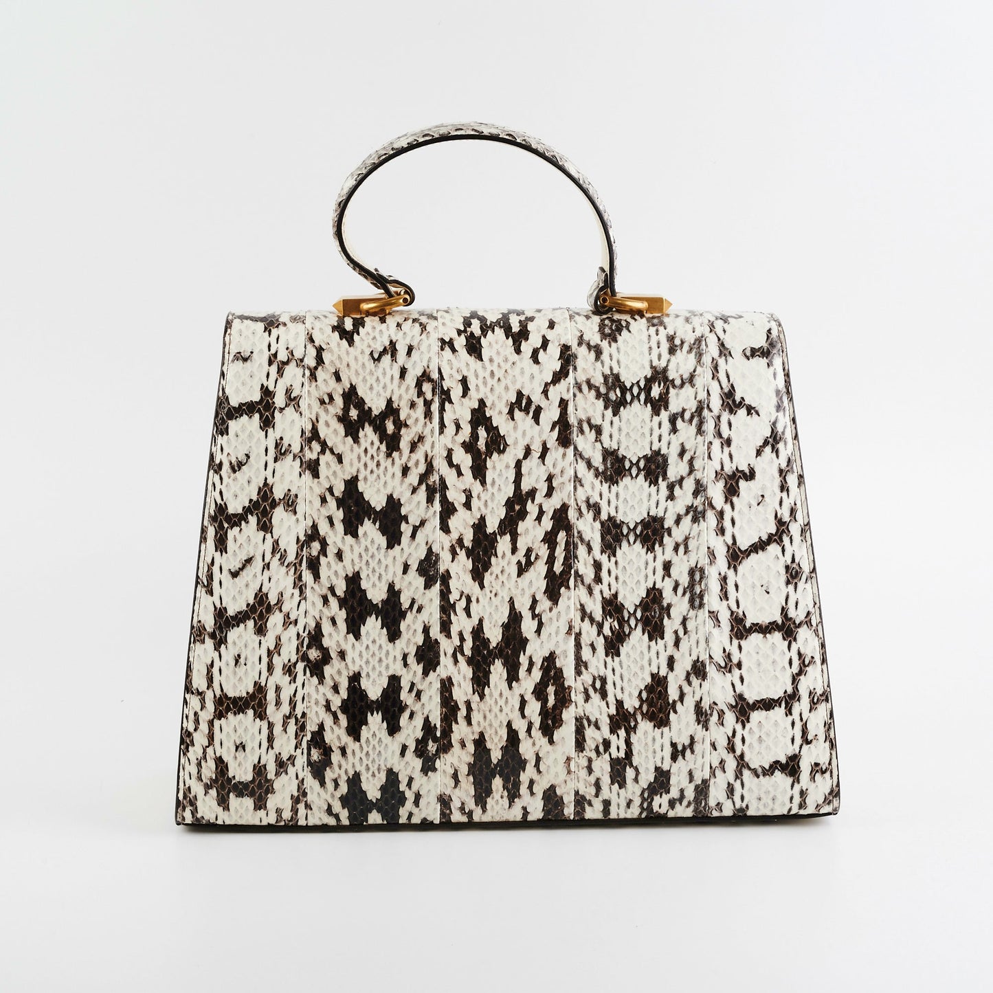 Gucci Snakeskin Embroidered Medium Osiride Top Handle White