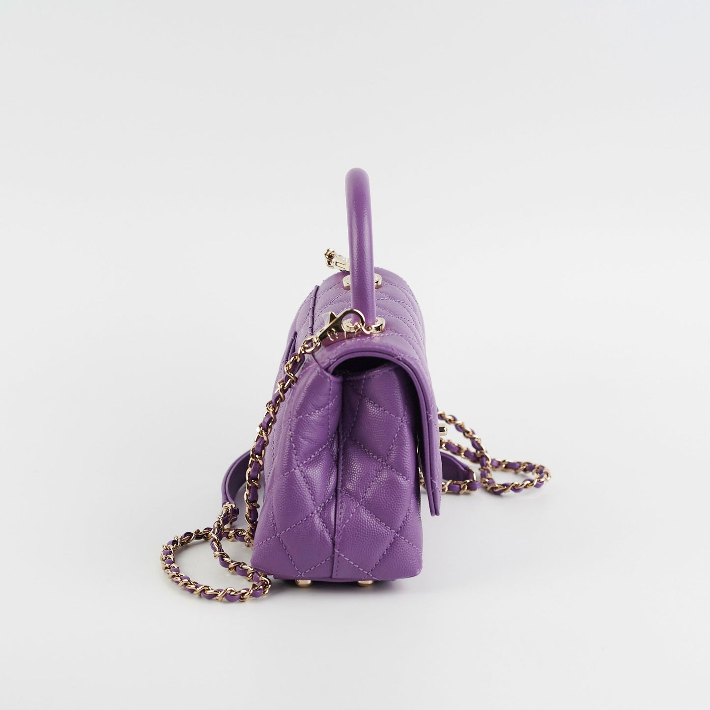 ITEM 9 - Chanel Mini Coco Handle Purple