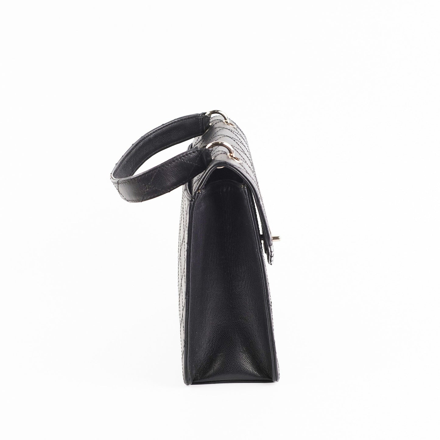 ITEM 31 - Chanel  Square Black Top Handle Bag