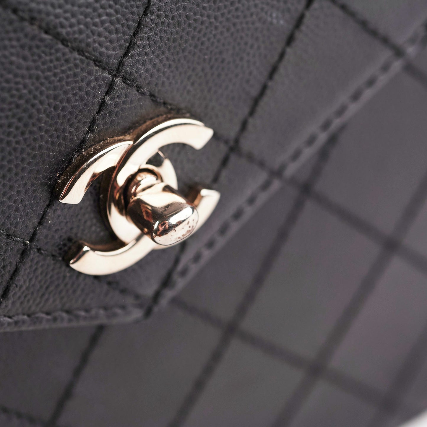 ITEM 31 - Chanel  Square Black Top Handle Bag