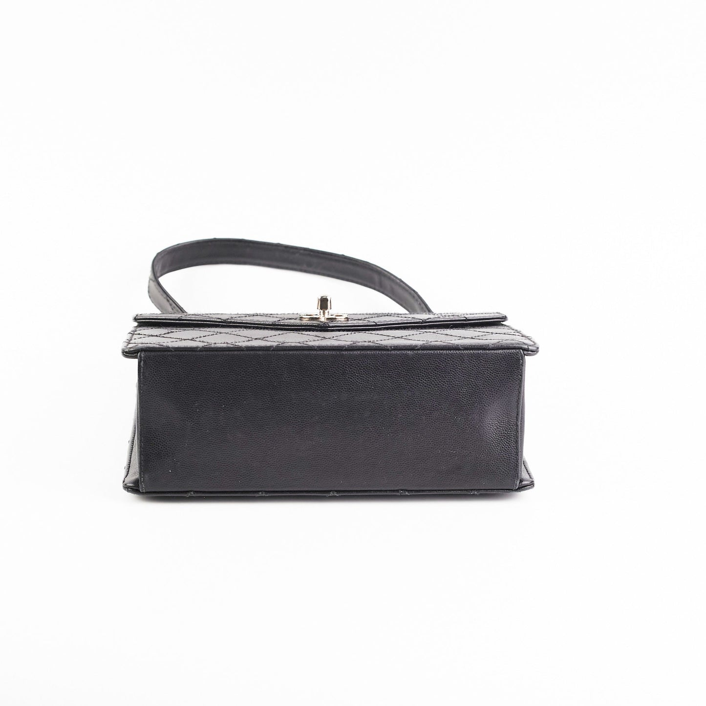 ITEM 31 - Chanel  Square Black Top Handle Bag
