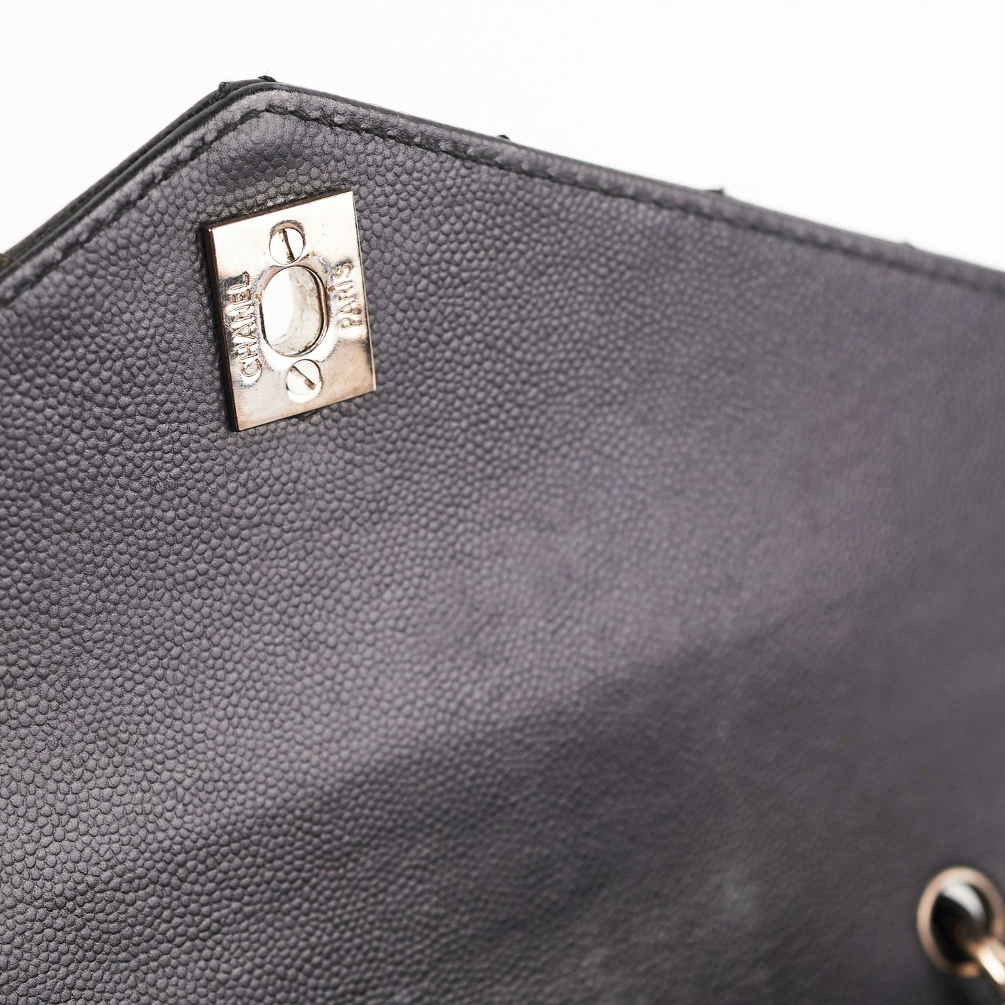 ITEM 31 - Chanel  Square Black Top Handle Bag