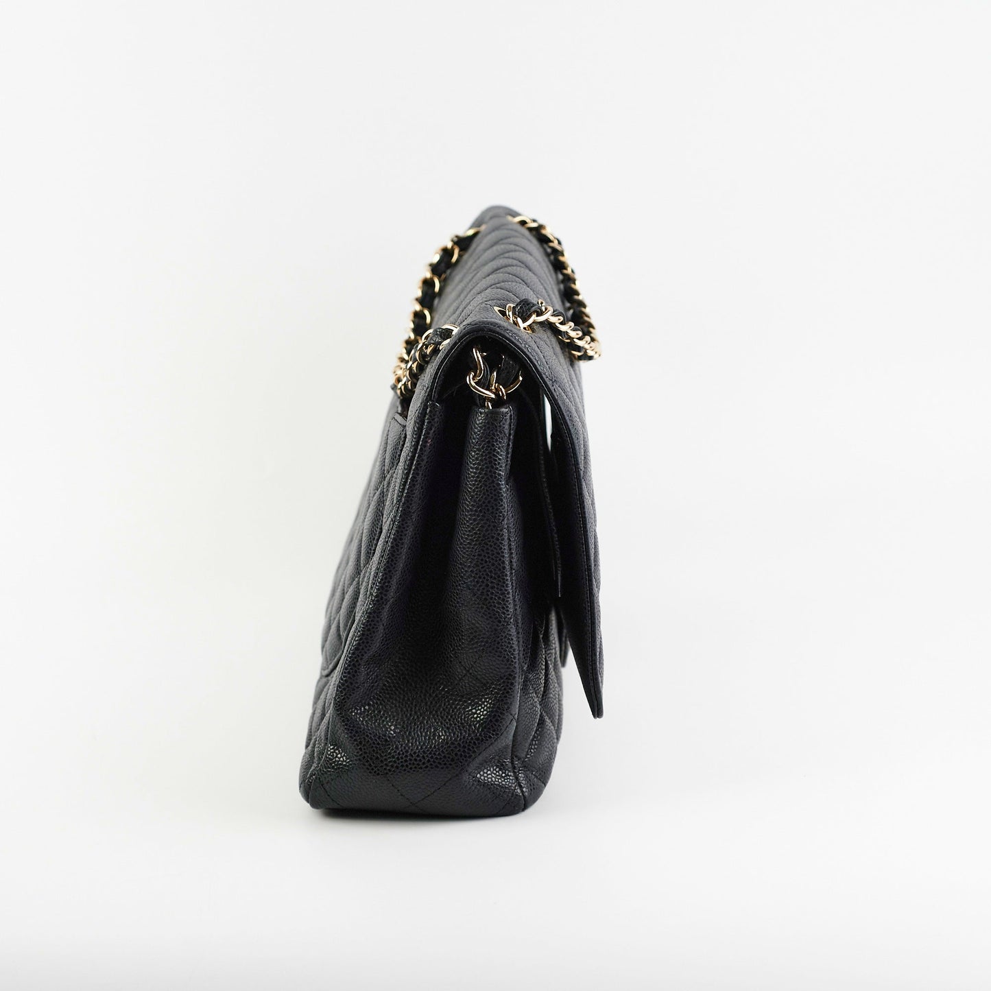 Chanel Maxi Jumbo Double Flap Black Caviar