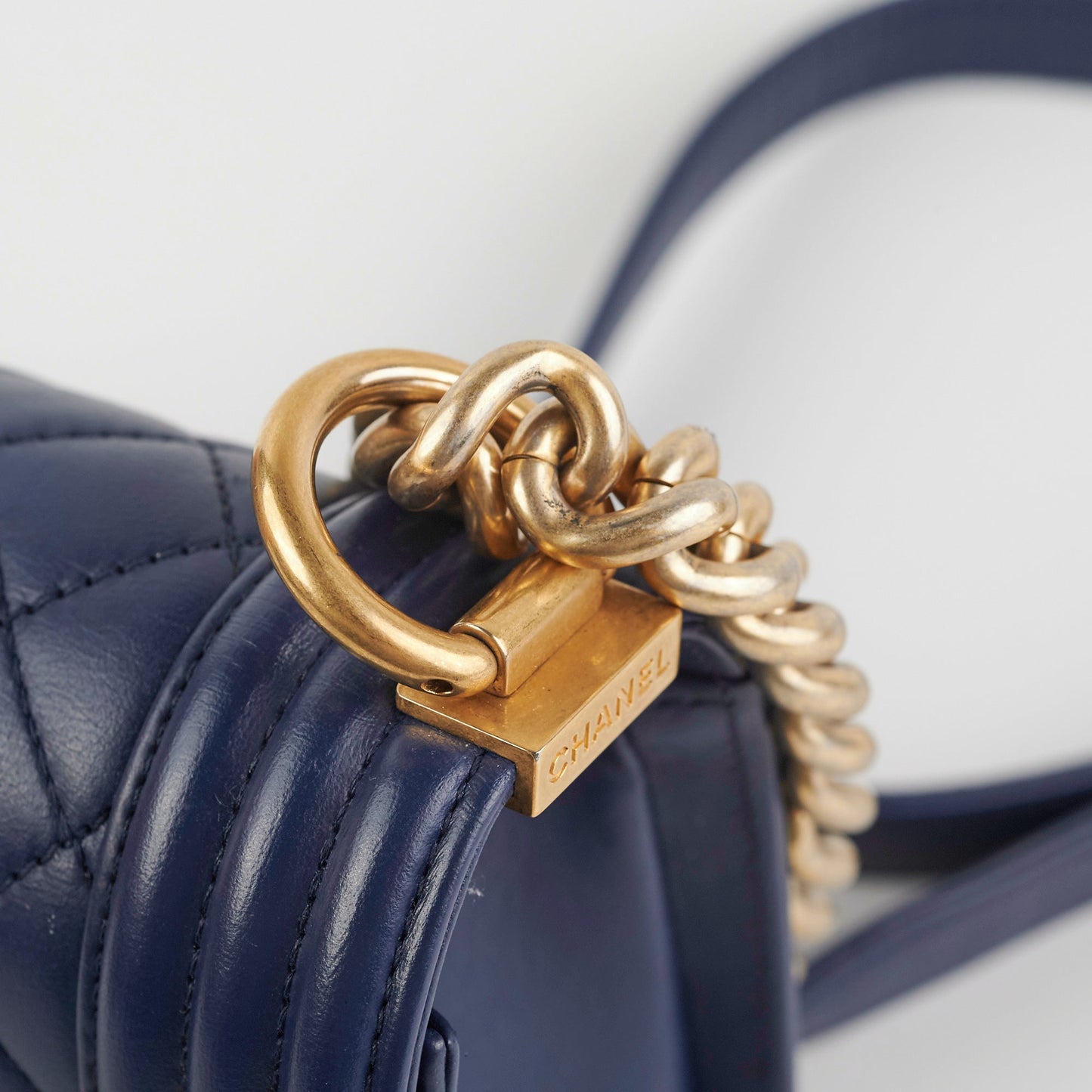 Chanel Boy Small Blue