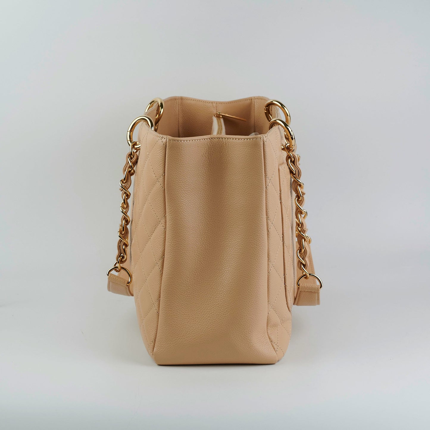Chanel GST Grand Shopping Tote Beige Clair Caviar