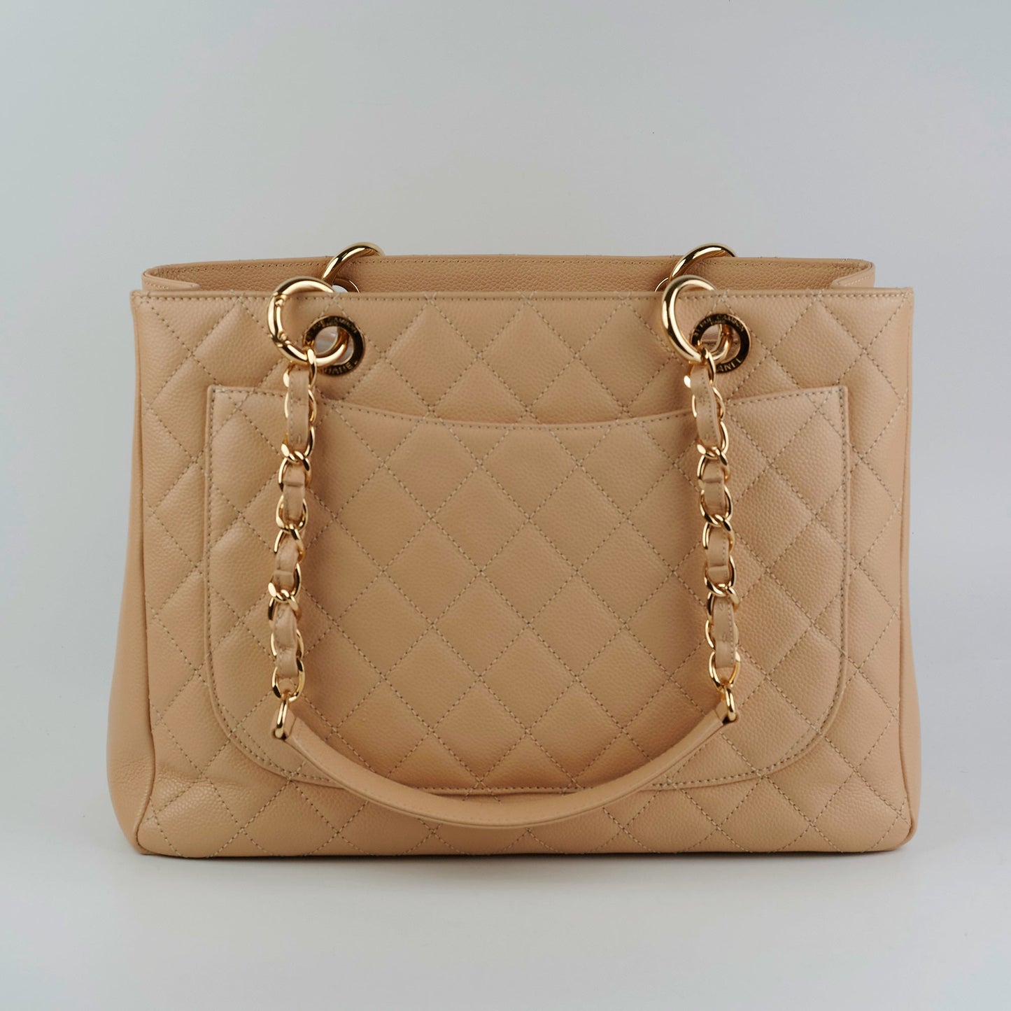 Chanel GST Grand Shopping Tote Beige Clair Caviar